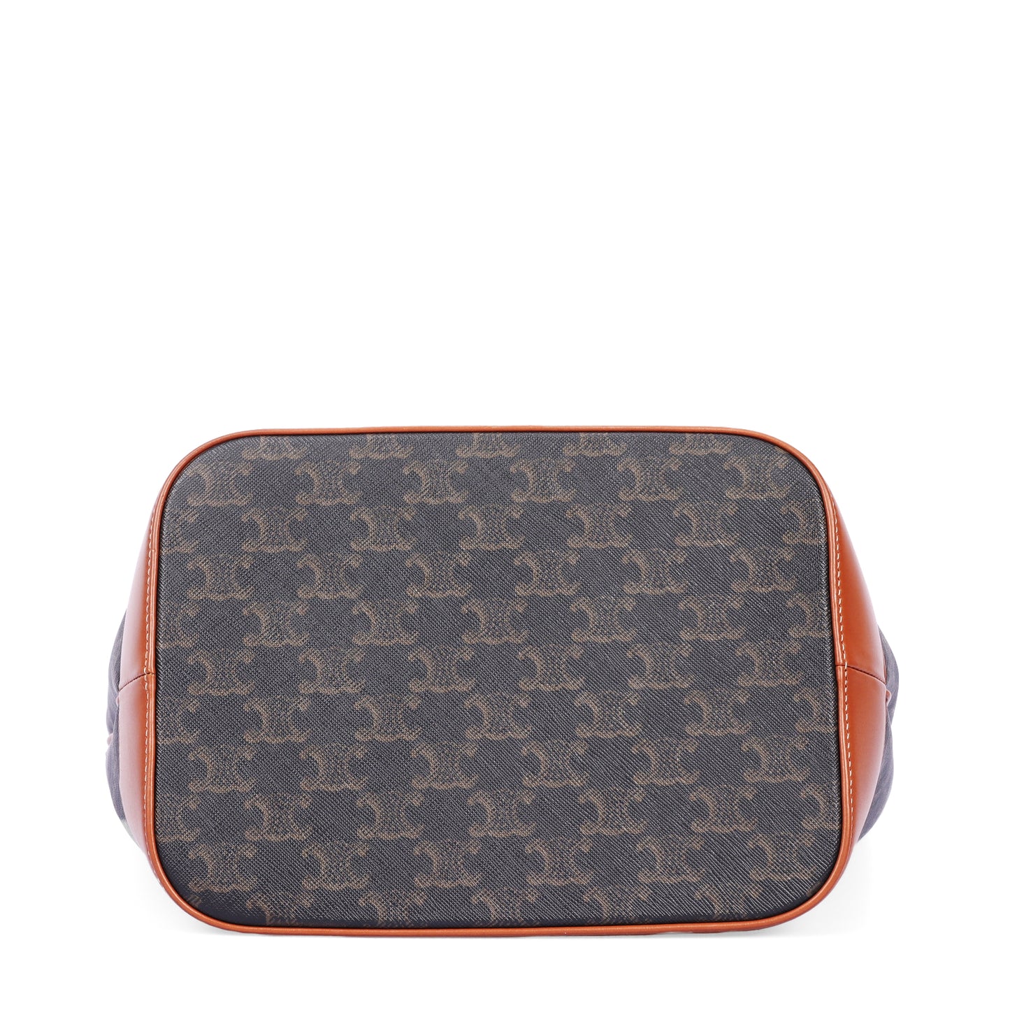 Pre-Owned Celine Brown Triomphe Coated Canvas Shoulder Bag 51112976 L