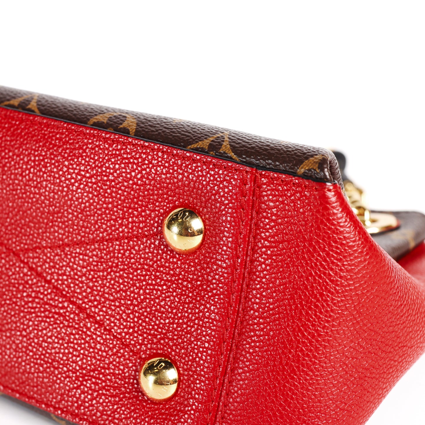 Pre-Owned Louis Vuitton Surène BB Red Monogram Coated Canvas Shoulder Bag 51599048