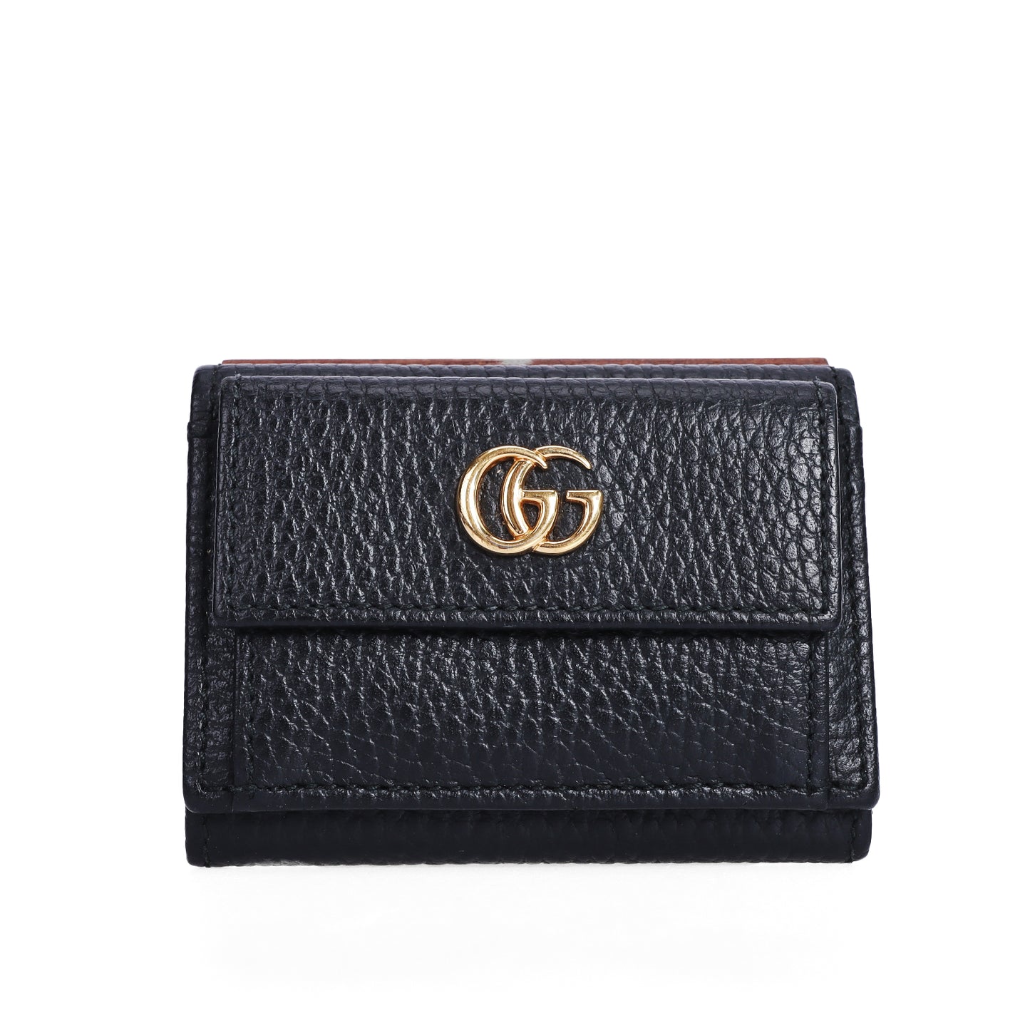Pre-Owned Gucci Black Calfskin Wallet 52151643