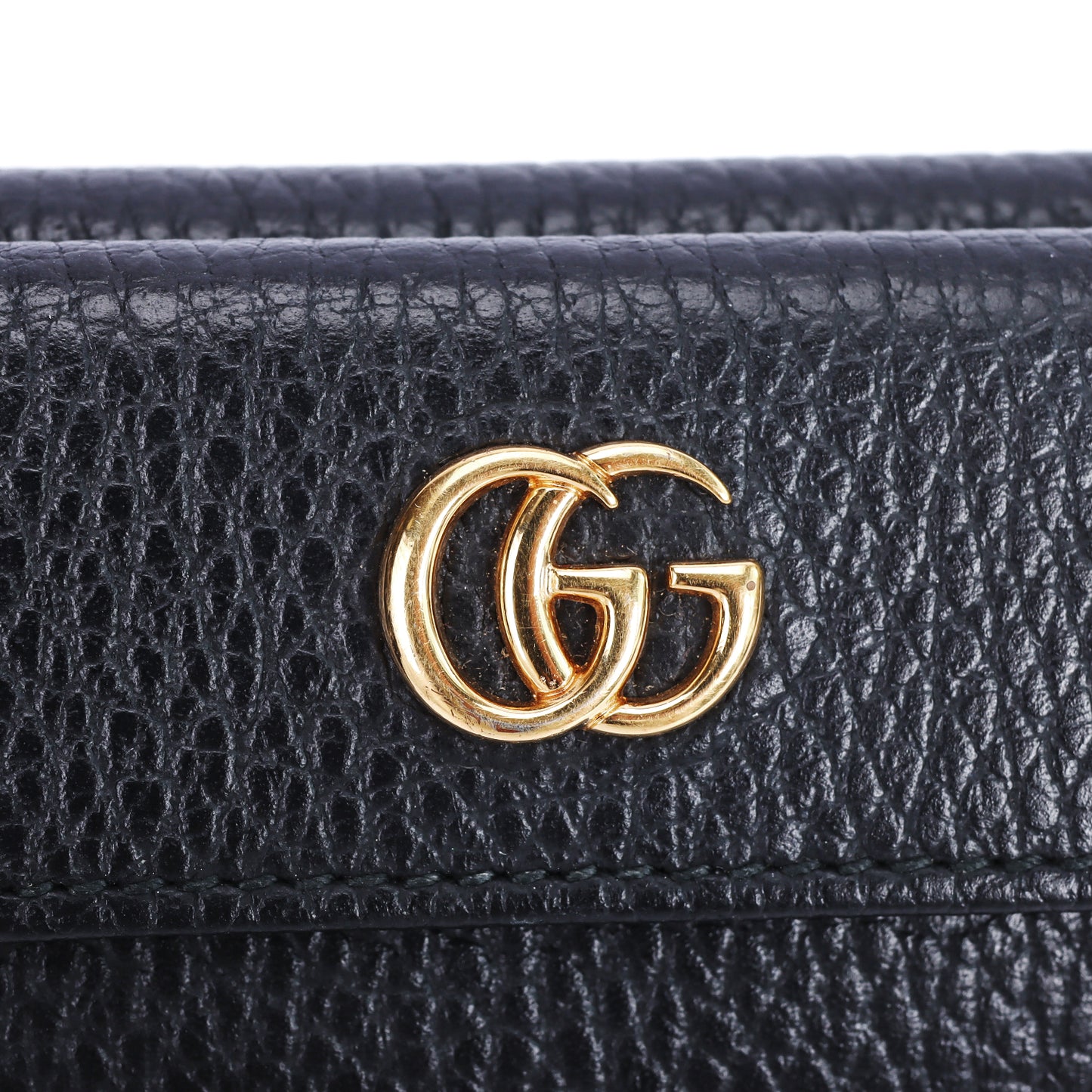 Pre-Owned Gucci Black Calfskin Wallet 52151643