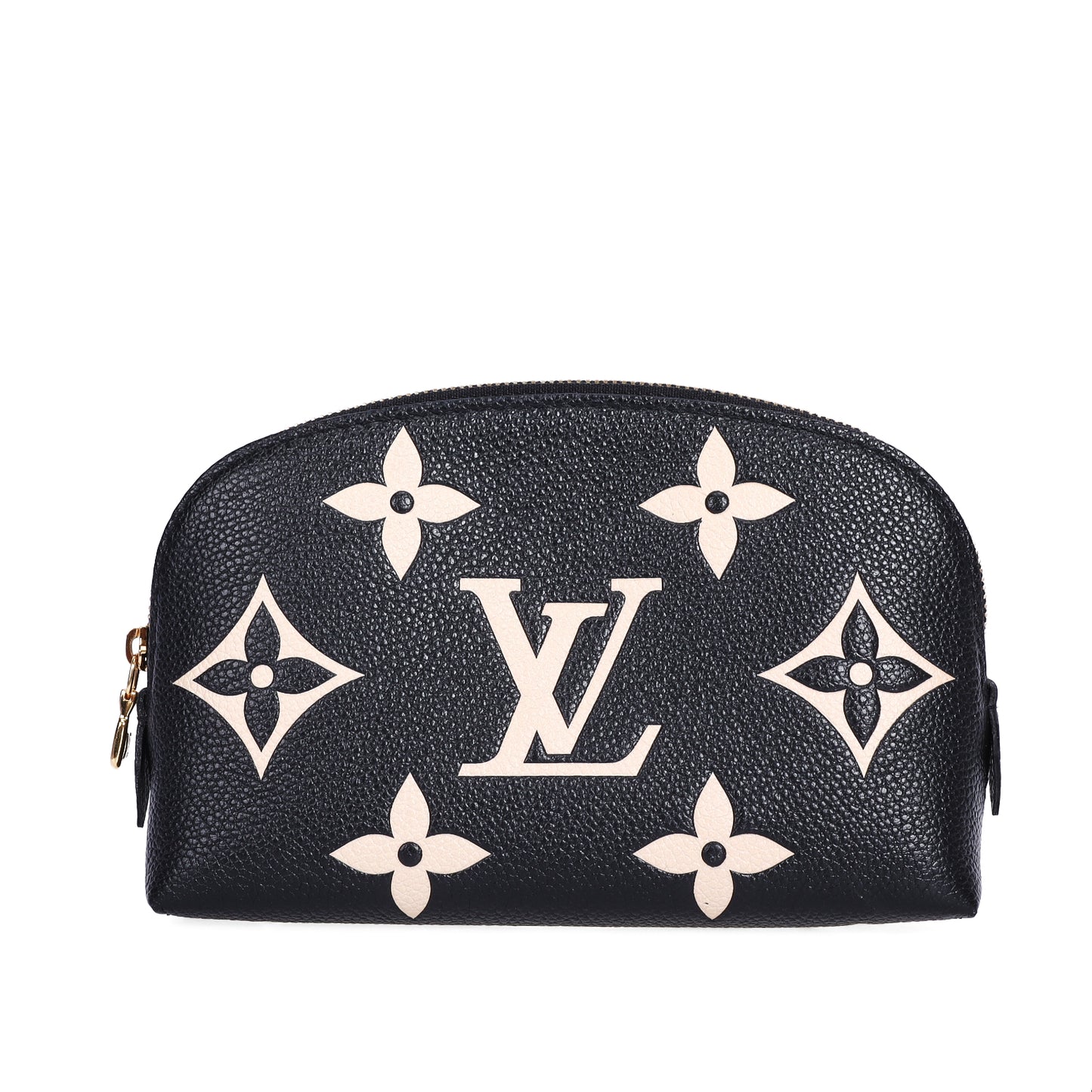Pre-Owned Louis Vuitton  Cosmetic Pouch Monogram Black Calfskin Leather Clutch Bag 52533104