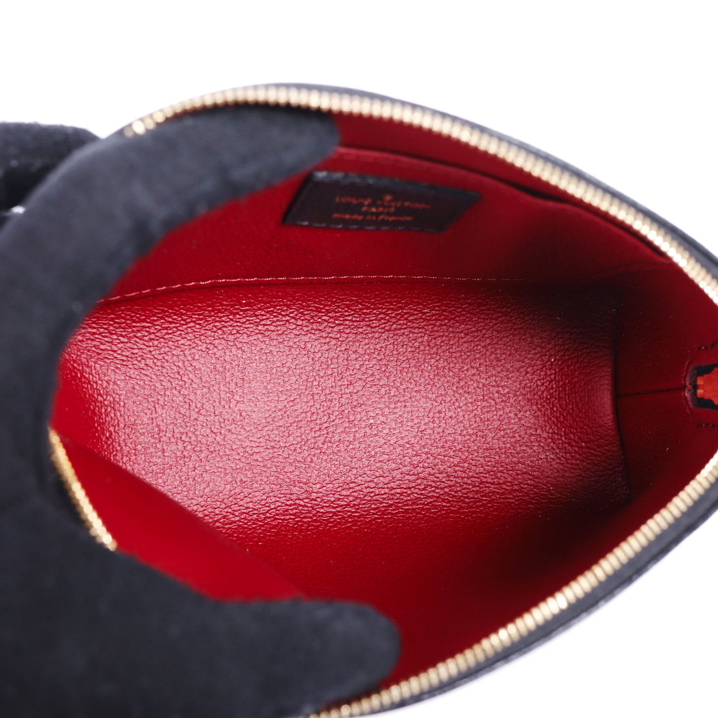 Pre-Owned Louis Vuitton  Cosmetic Pouch Monogram Black Calfskin Leather Clutch Bag 52533104