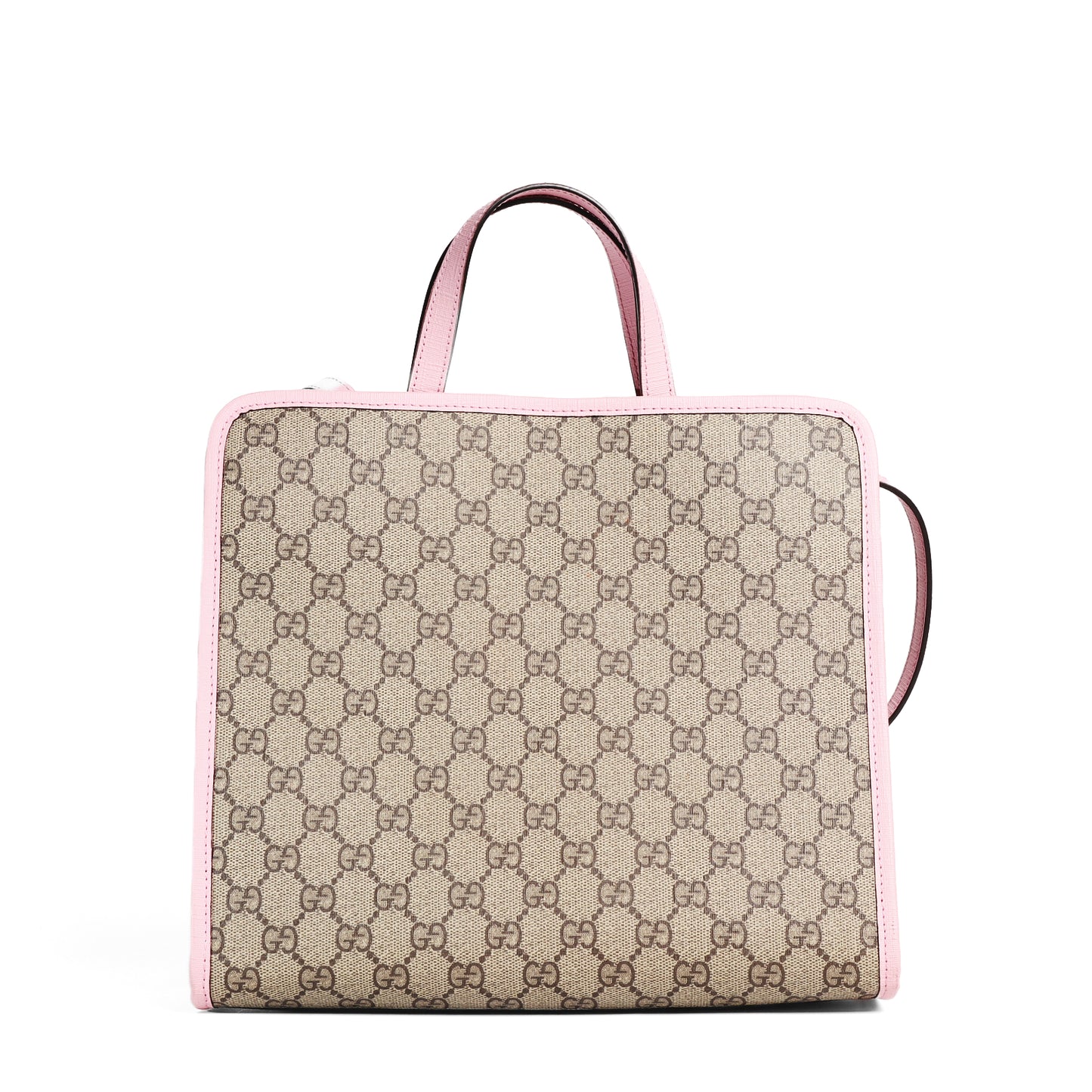 Pre-Owned Gucci Rabbit GG Supreme Beige Coated Canvas Shoulder Bag 52678837