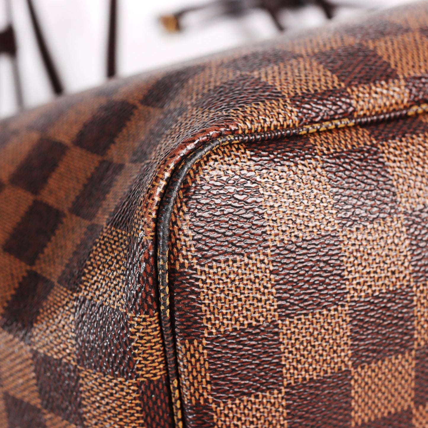 Pre-Owned Louis Vuitton Neverfull GM Brown Coated Canvas Top Handle Bag 52996214