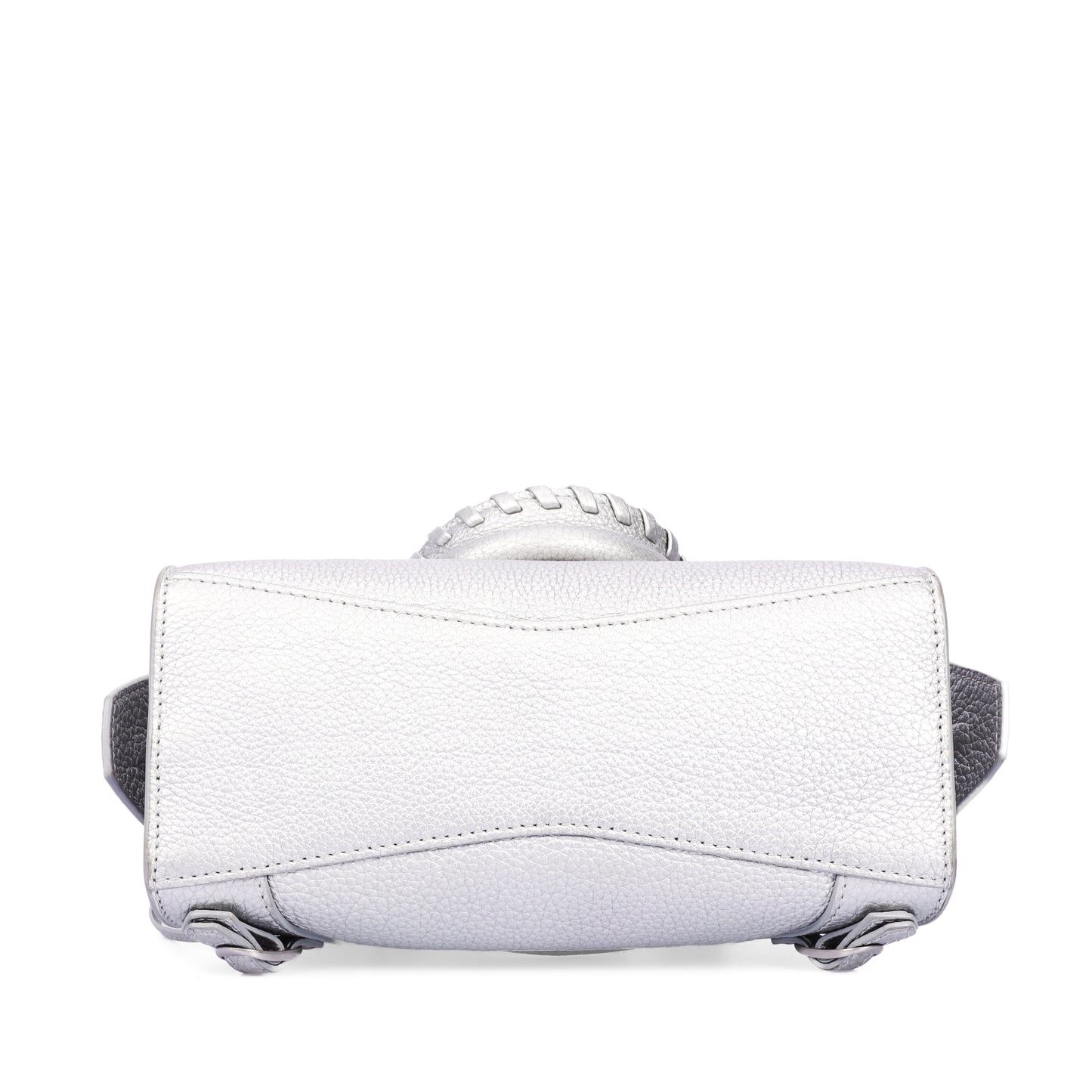 Pre-Owned Balenciaga City Silver Calfskin Shoulder Bag 54450961