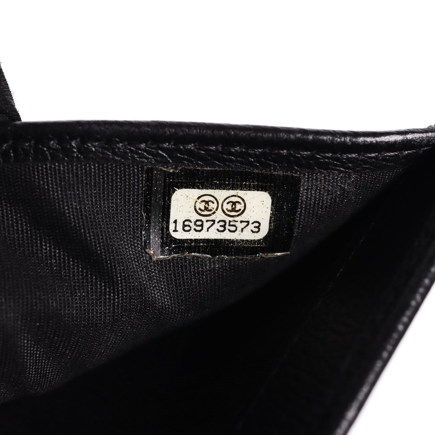 Pre-Owned Chanel Camellia Black Caviar Calfskin Wallet 55030173