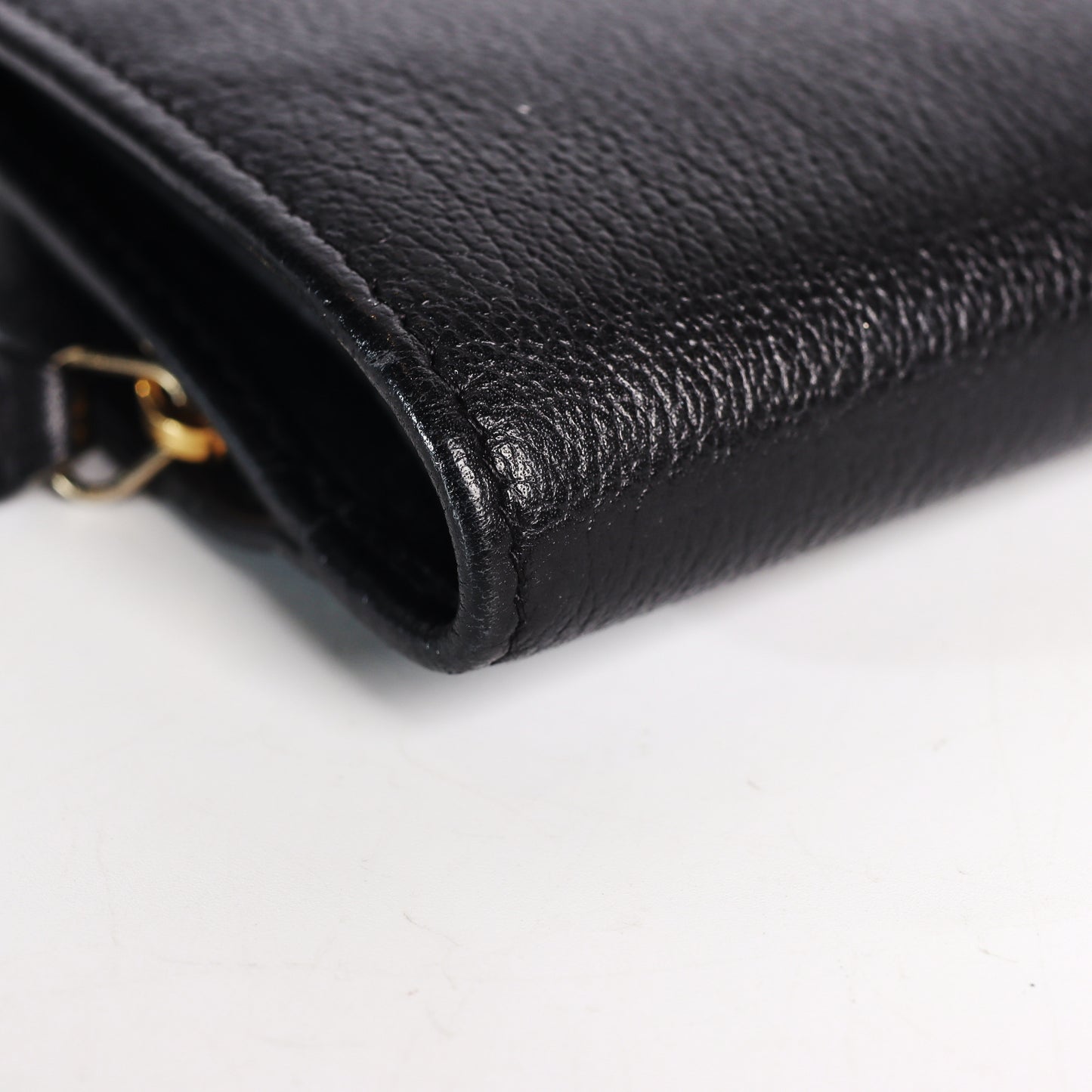 Pre-Owned Chanel Camellia Black Caviar Calfskin Wallet 55030173