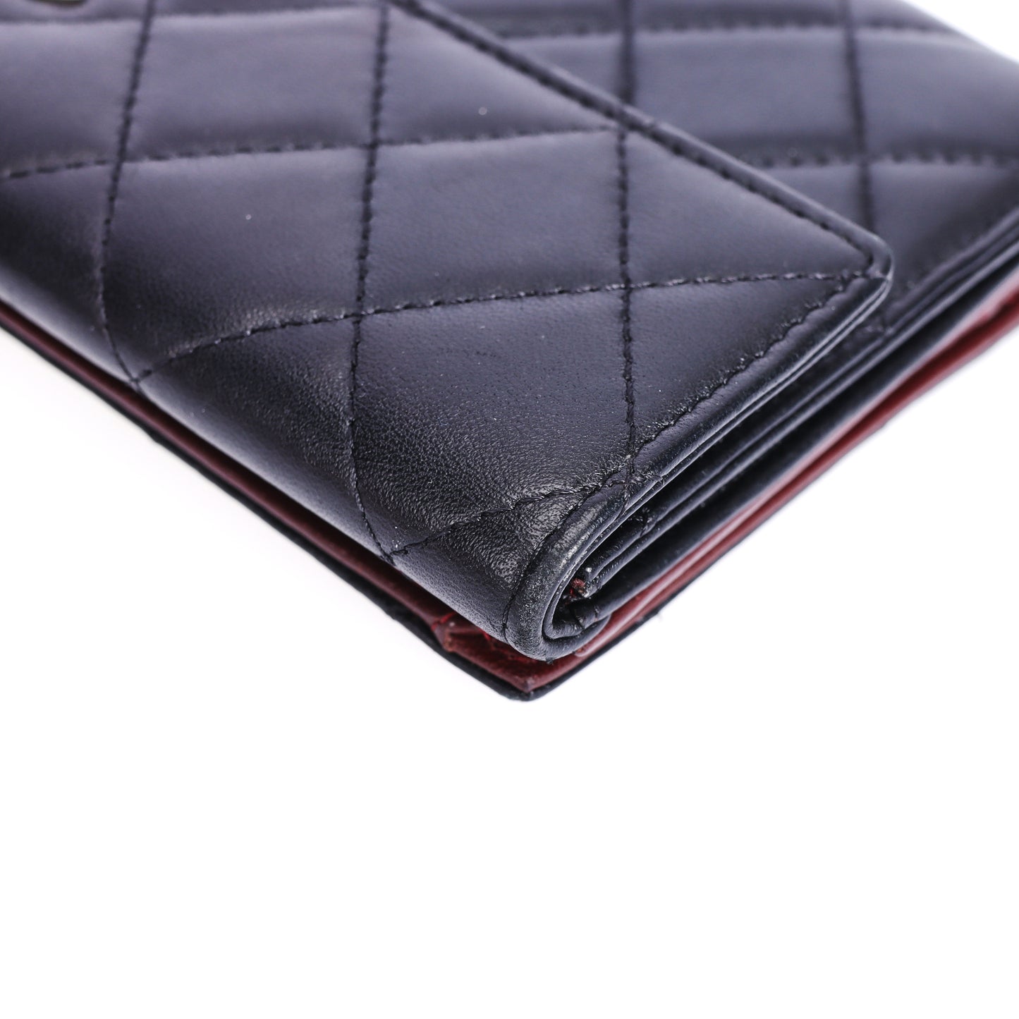 Pre-Owned Chanel Classic Black Lambskin Leather Long Wallet 55598247