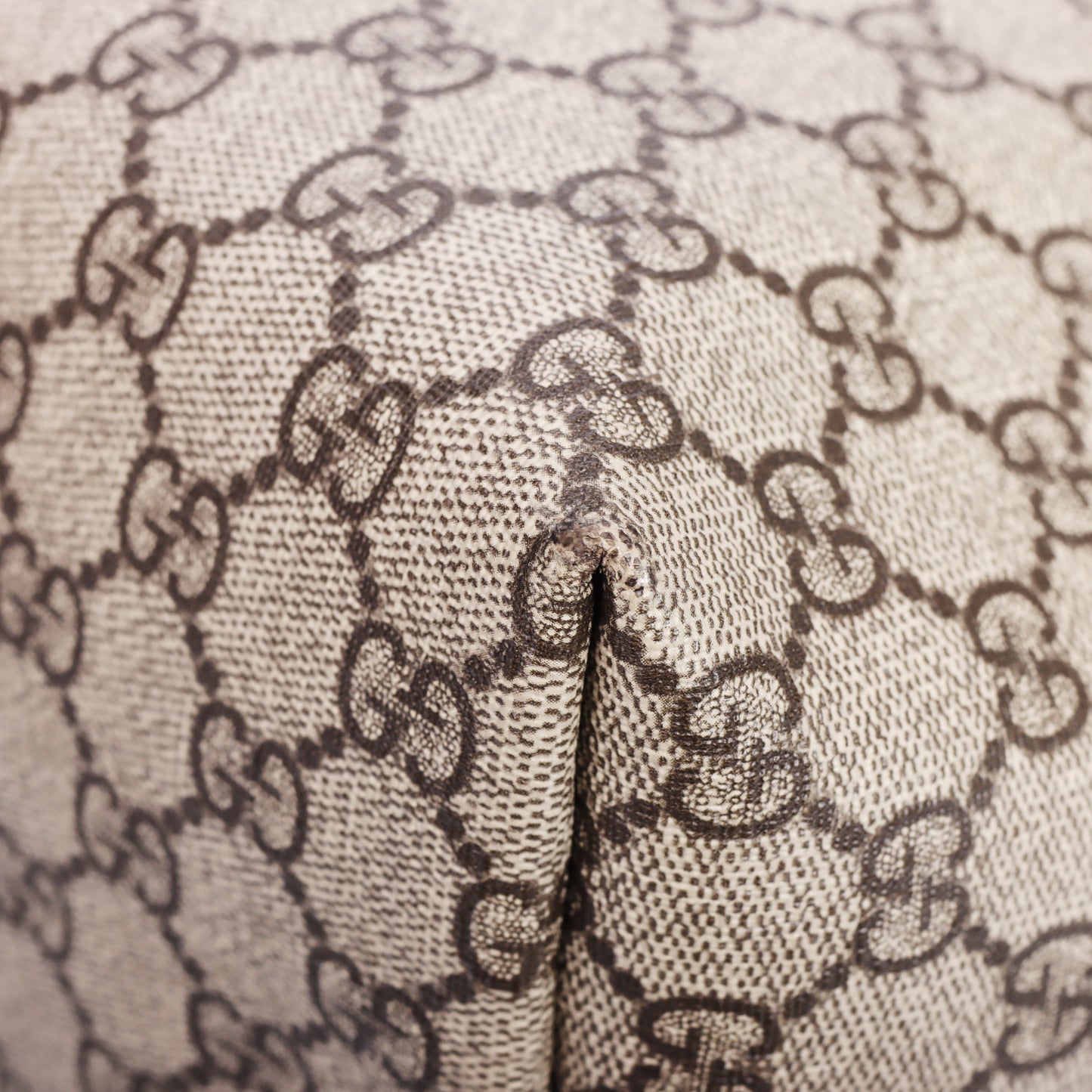 Pre-Owned Gucci Ophidia Beige GG Supreme Beige Coated Canvas Tote Bag 56400282