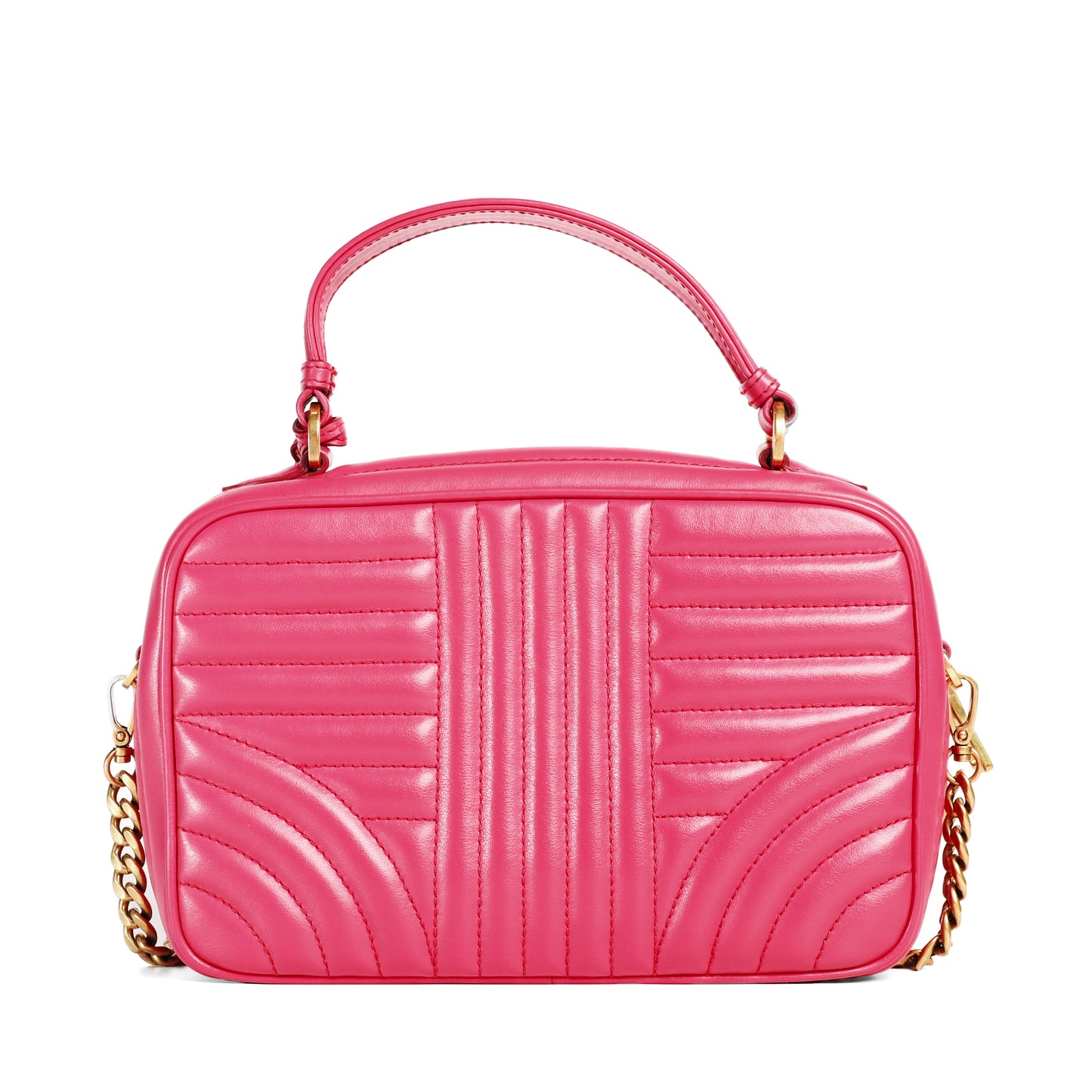 Pre-Owned Prada Diagramme Pink Calfskin Crossbody Bag 56586040