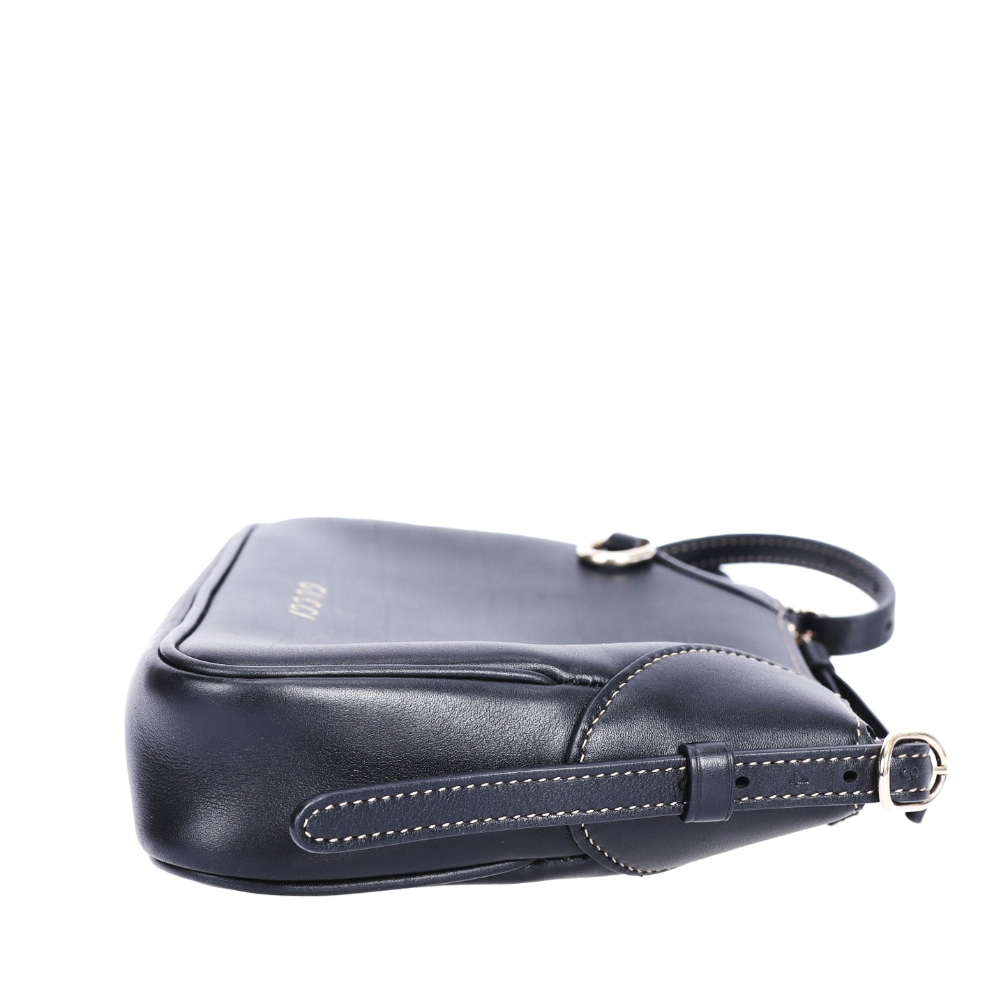 Pre-Owned Gucci  Black Calfskin Crossbody Bag 56943083