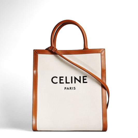 Pre‑Owned Celine Beige Canvas Crossbody Bag 57195082