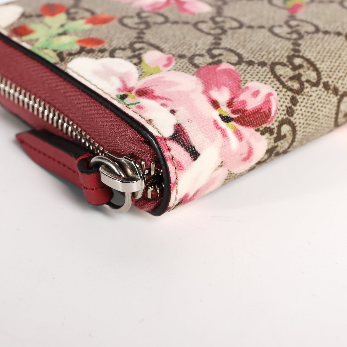 Pre-Owned Gucci GG Blooms Multicolour Coated Canvas Zip-Around Wallet 57217809