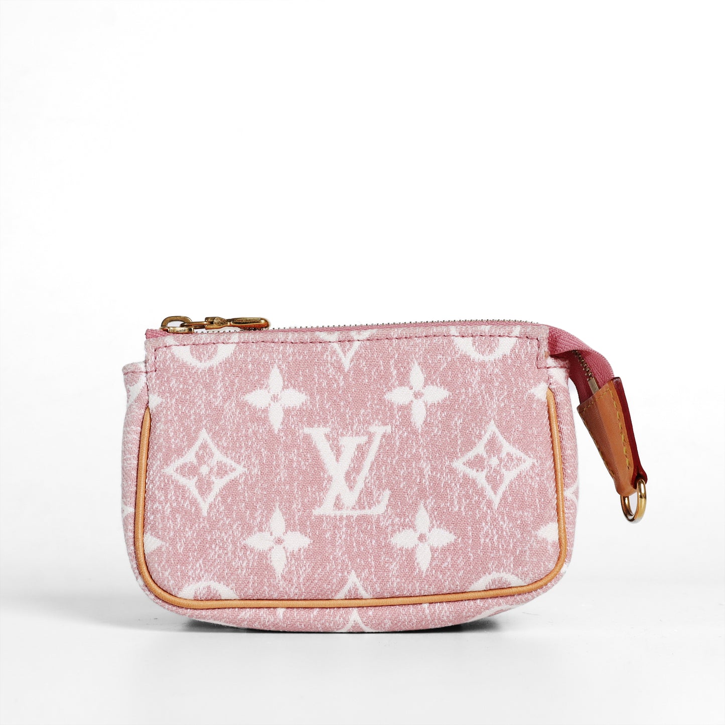 Pre-Owned Louis Vuitton Pochette Accessoires Pink Jacquard Canvas Small Leather Goods 58219346