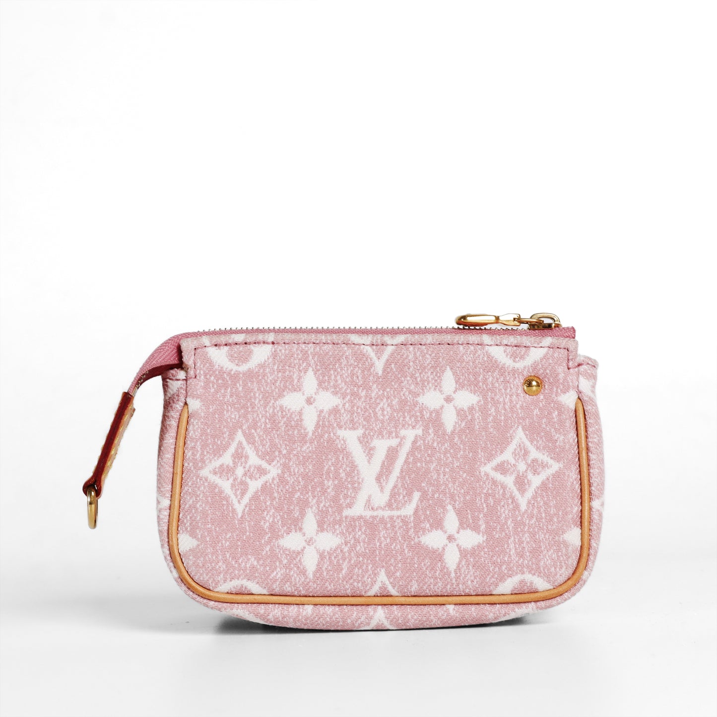 Pre-Owned Louis Vuitton Pochette Accessoires Pink Jacquard Canvas Small Leather Goods 58219346