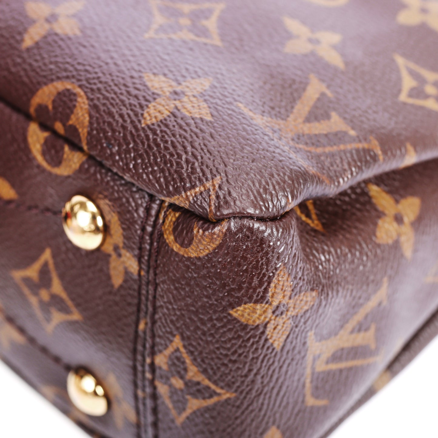 Pre-Owned Louis Vuitton Pallas Small Size Monogram Brown Coated Canvas Shoulder Bag 58329595