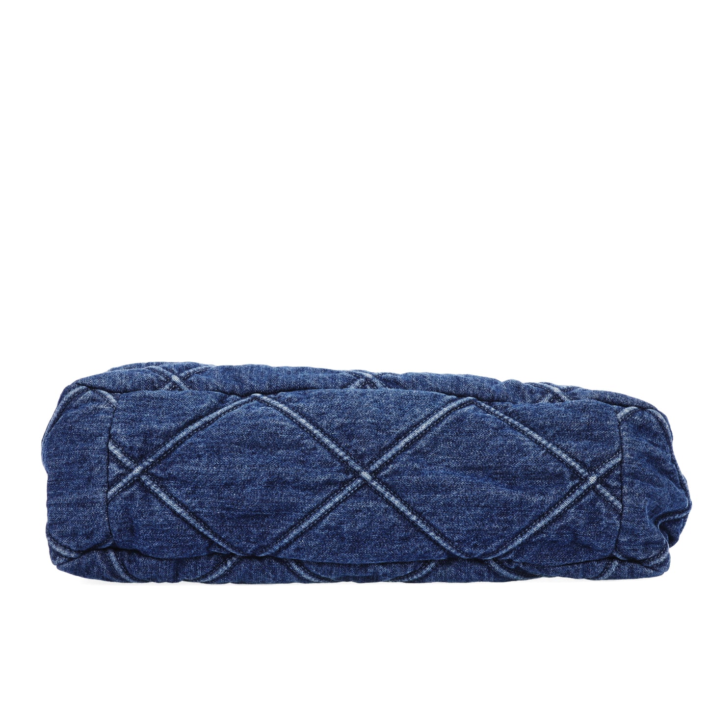 Pre-Owned Chanel 19 Large Size Blue Quilted Denim Shoulder Bag 59062679 L