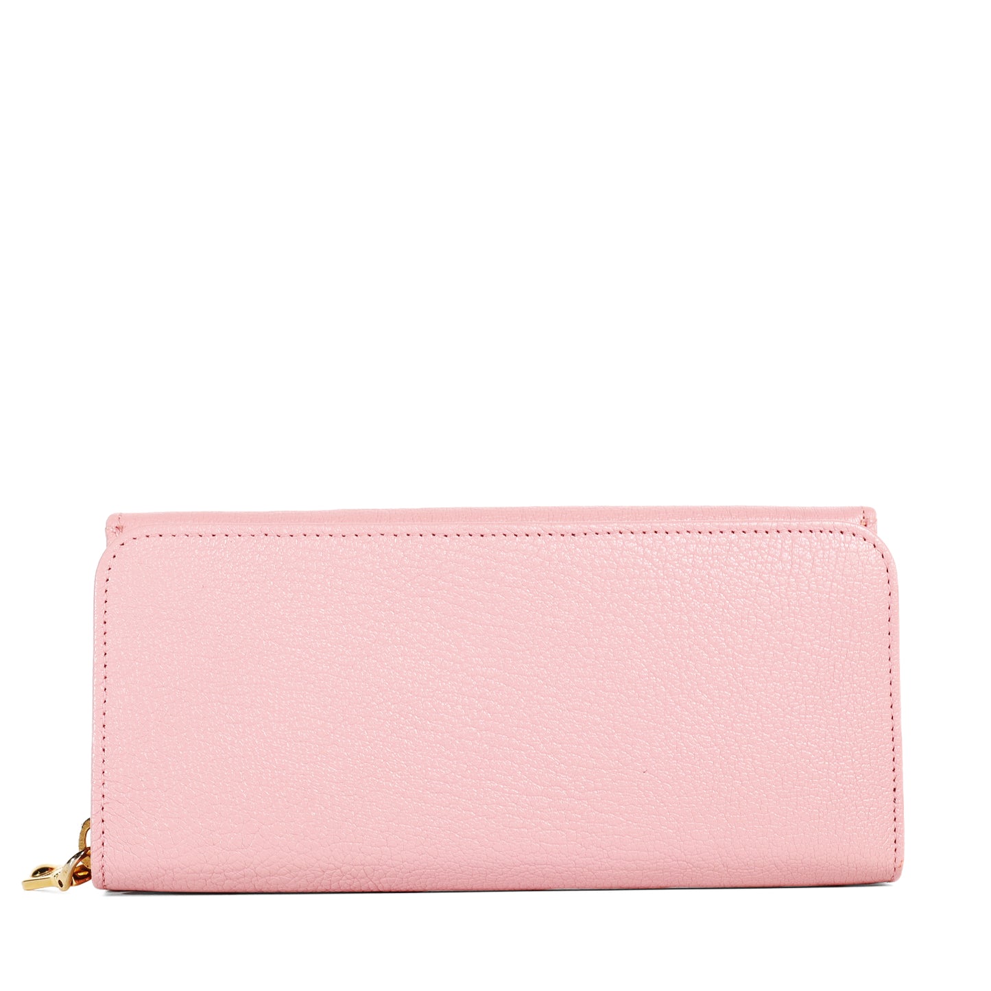 Pre-Owned Miu Miu Pink Grained Calfskin Long Wallet 59736587