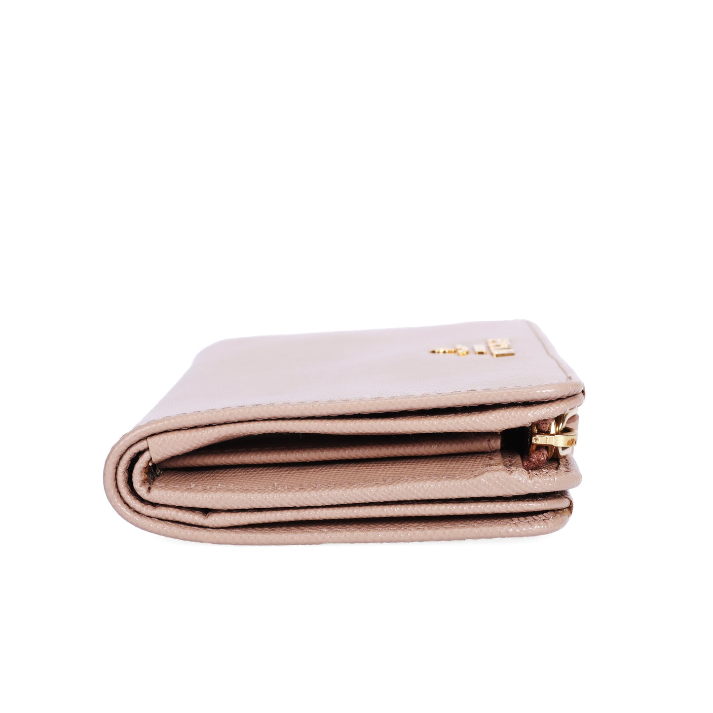 Pre-Owned Prada Pink Calfskin Wallet 61098174