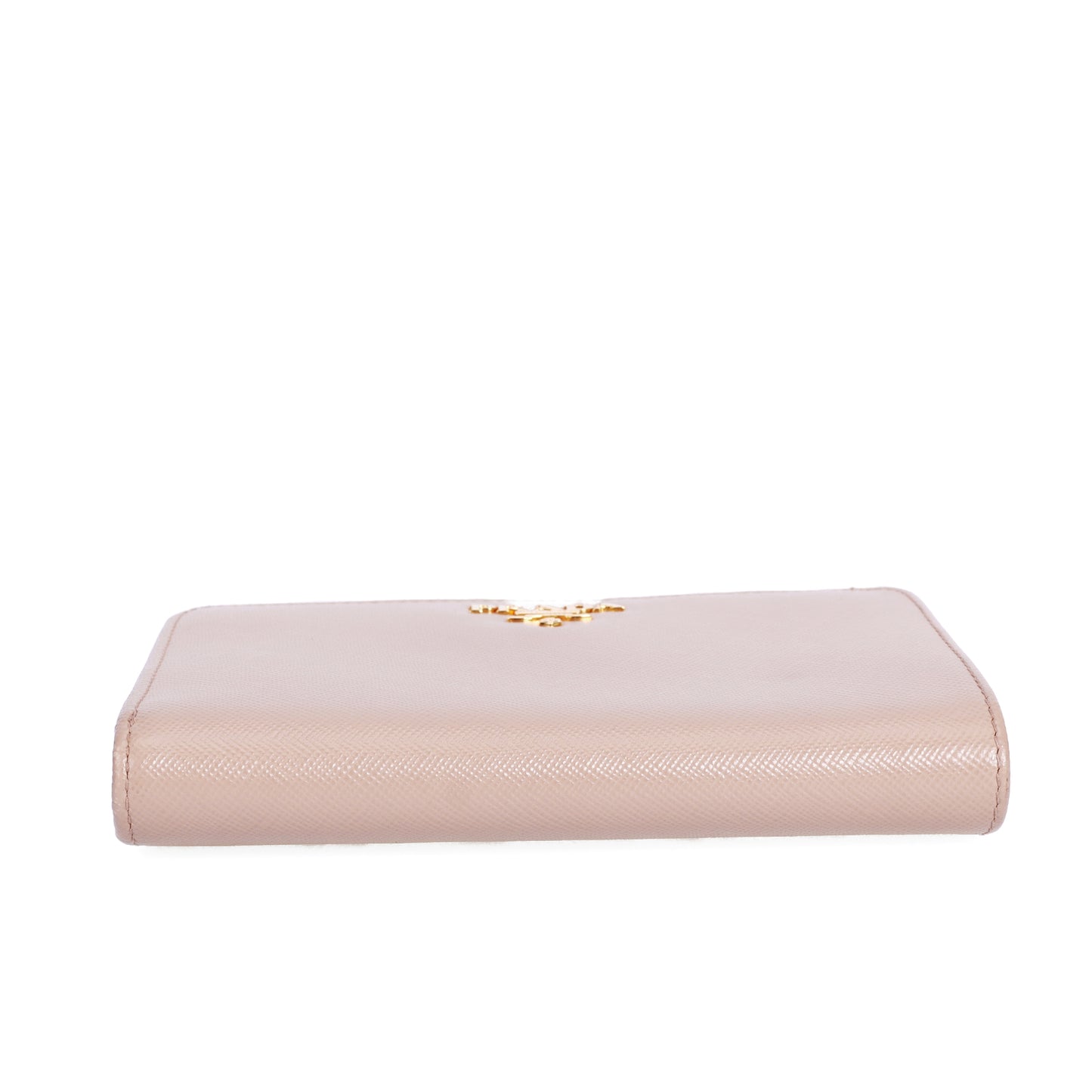 Pre-Owned Prada Pink Calfskin Wallet 61098174