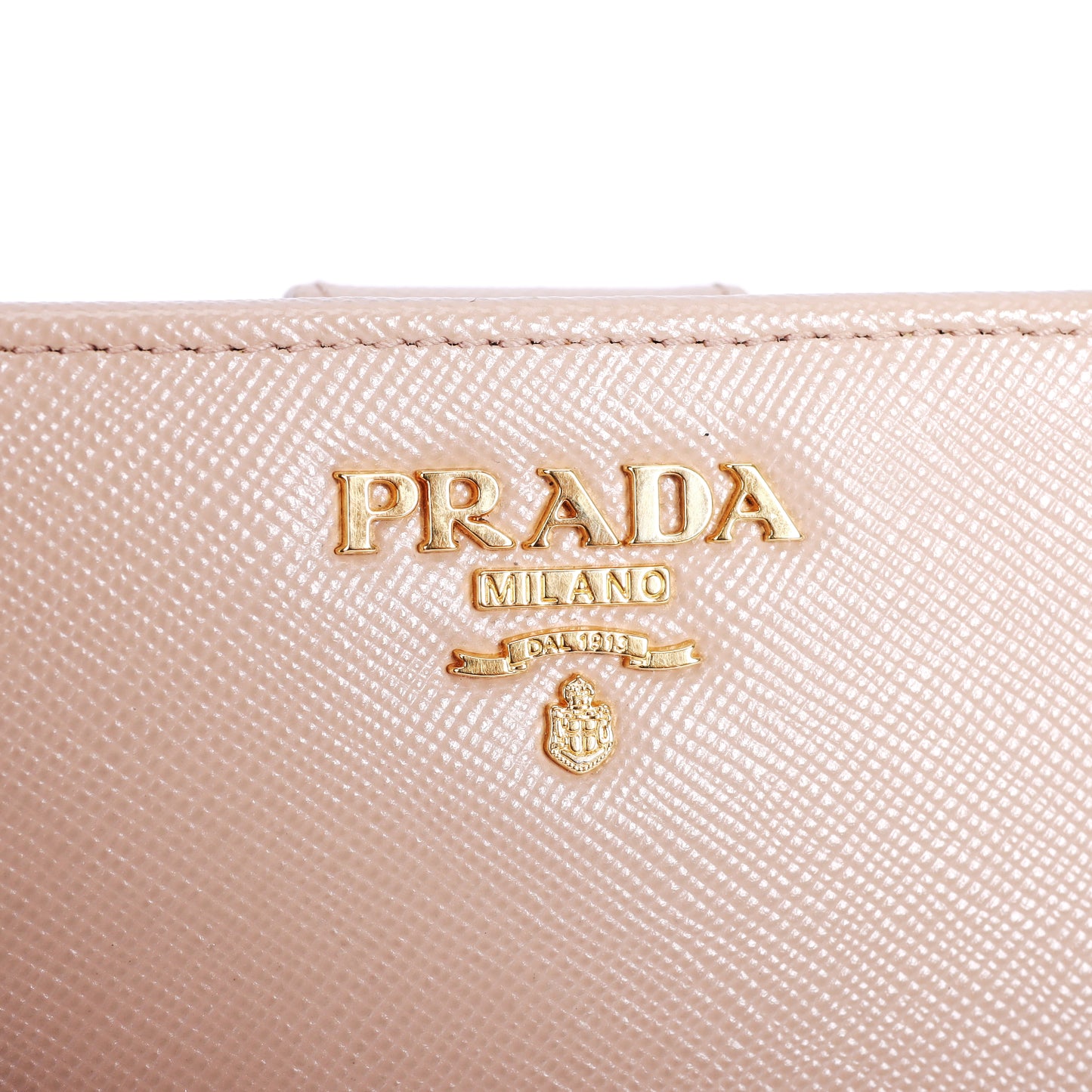 Pre-Owned Prada Pink Calfskin Wallet 61098174