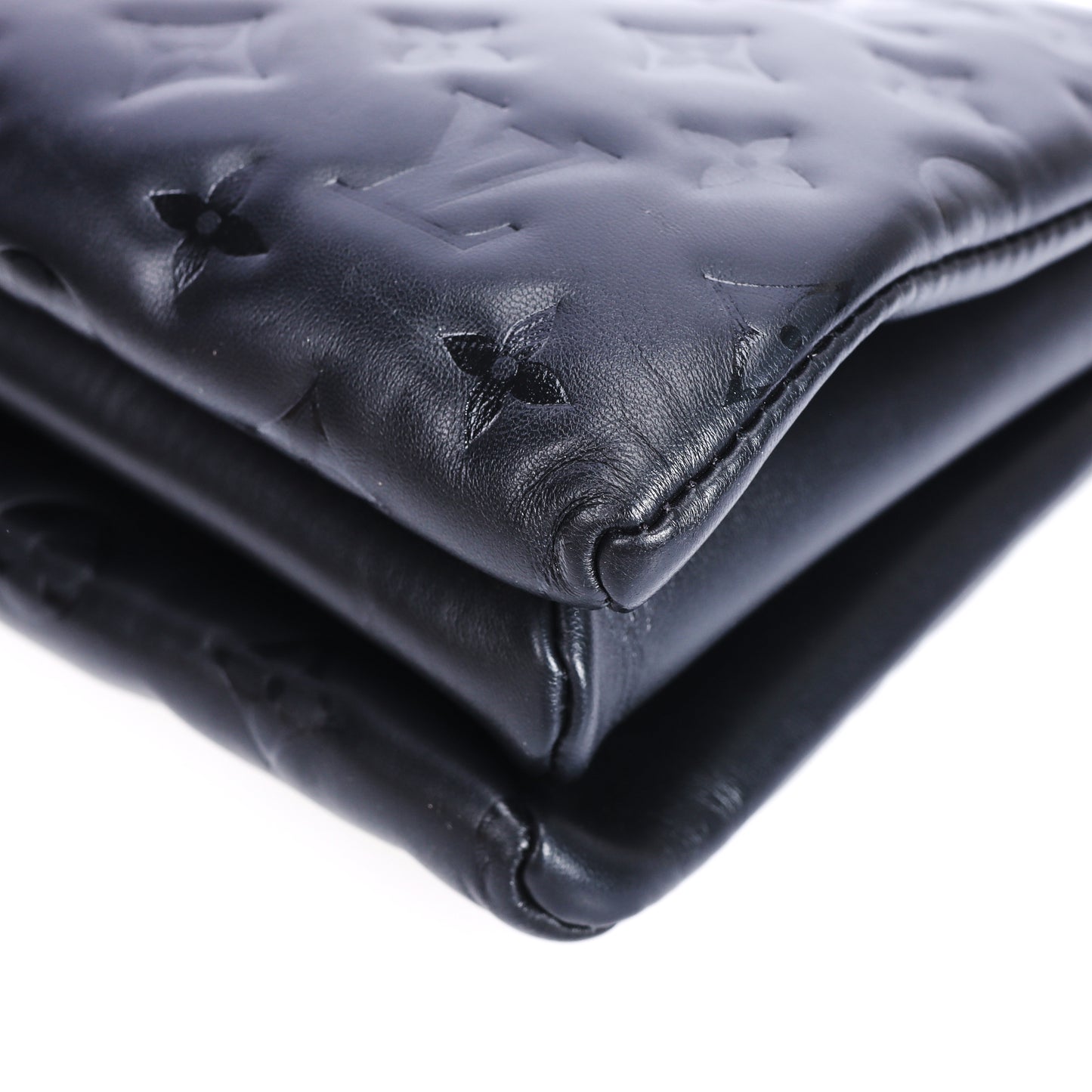 Pre-Owned Louis Vuitton Coussin Black Monogram Embossed Calfskin Shoulder Bag 61286242