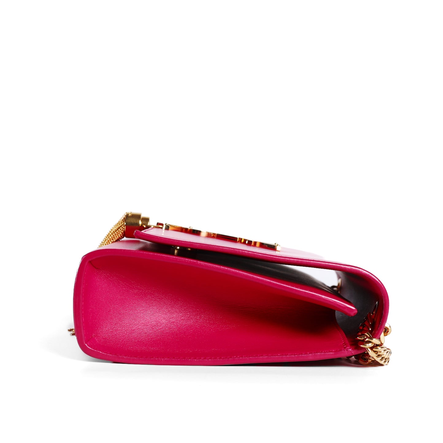 Pre-Owned Yves Saint Laurent Monogram Pink Leather Chain Shoulder Bag 62899588