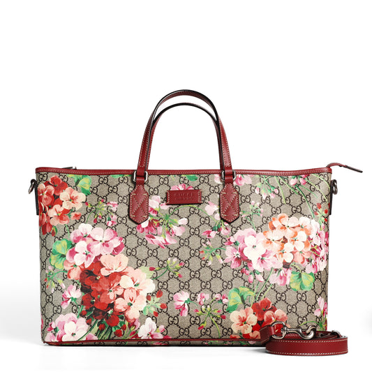 Pre-Owned Gucci GG Supreme Blooms Multicolor Coated Canvas Top Handle Bag 63887806