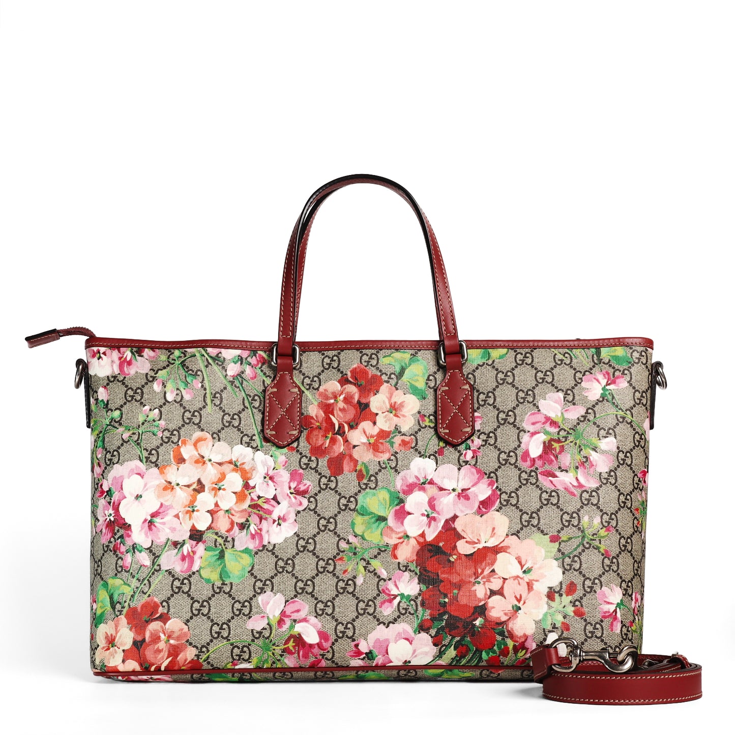 Pre-Owned Gucci GG Supreme Blooms Multicolor Coated Canvas Top Handle Bag 63887806