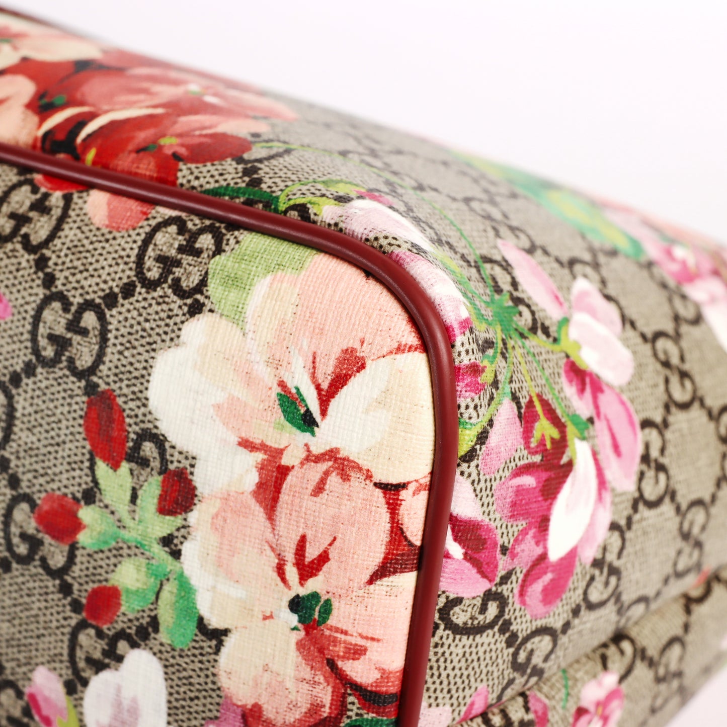 Pre-Owned Gucci GG Supreme Blooms Multicolor Coated Canvas Top Handle Bag 63887806