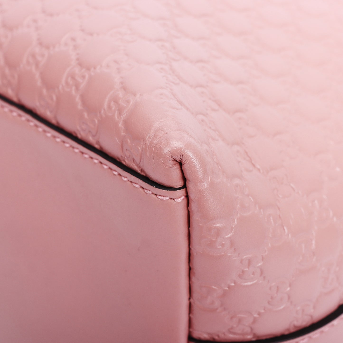 Pre-Owned Gucci  Pink Guccissima Calfskin Shoulder Bag 65111949