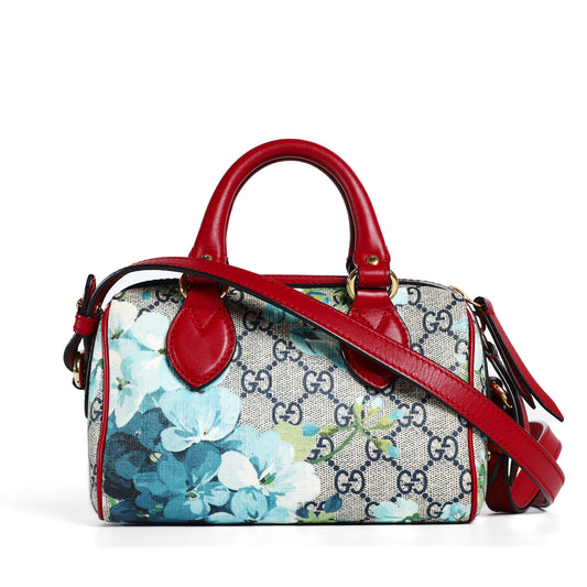 Pre-Owned Gucci Flora GG Supreme Canvas Boston Bag 65719155