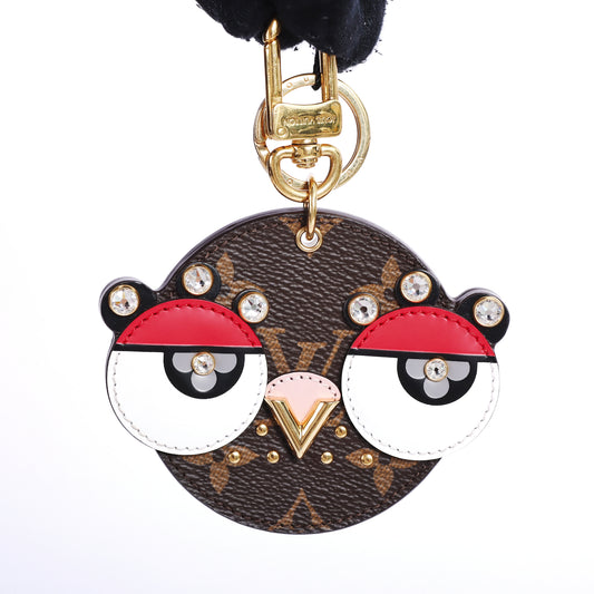 Pre-Owned Louis Vuitton Vivienne Brown Coated Canvas Bag Charm 65786123