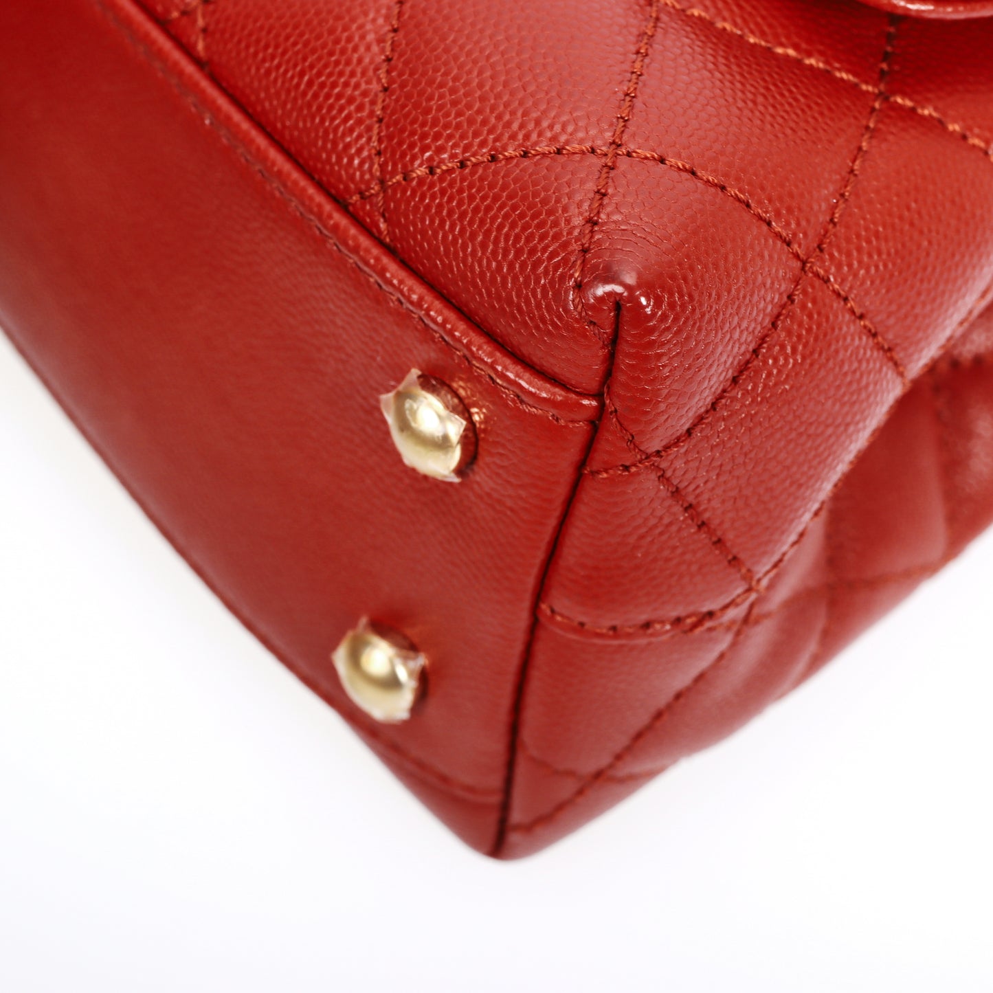 Pre-Owned Chanel Coco Handle Red Caviar Calfskin Shoulder Bag 65868875