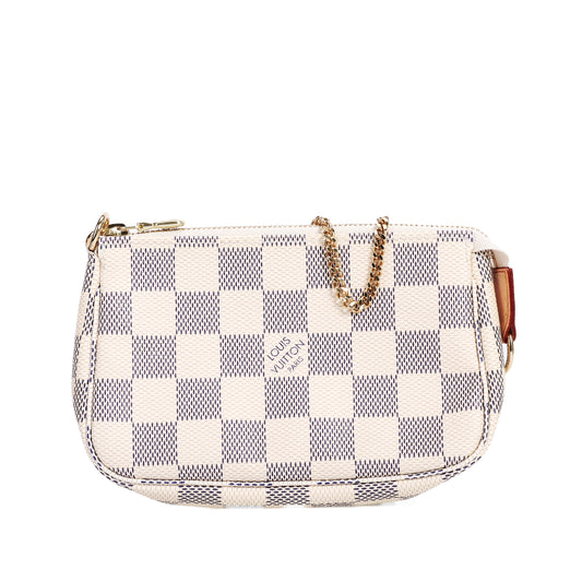 Pre-Owned Louis Vuitton Pochette  Damier Azur Coated Canvas Small Leather Goods 66243972