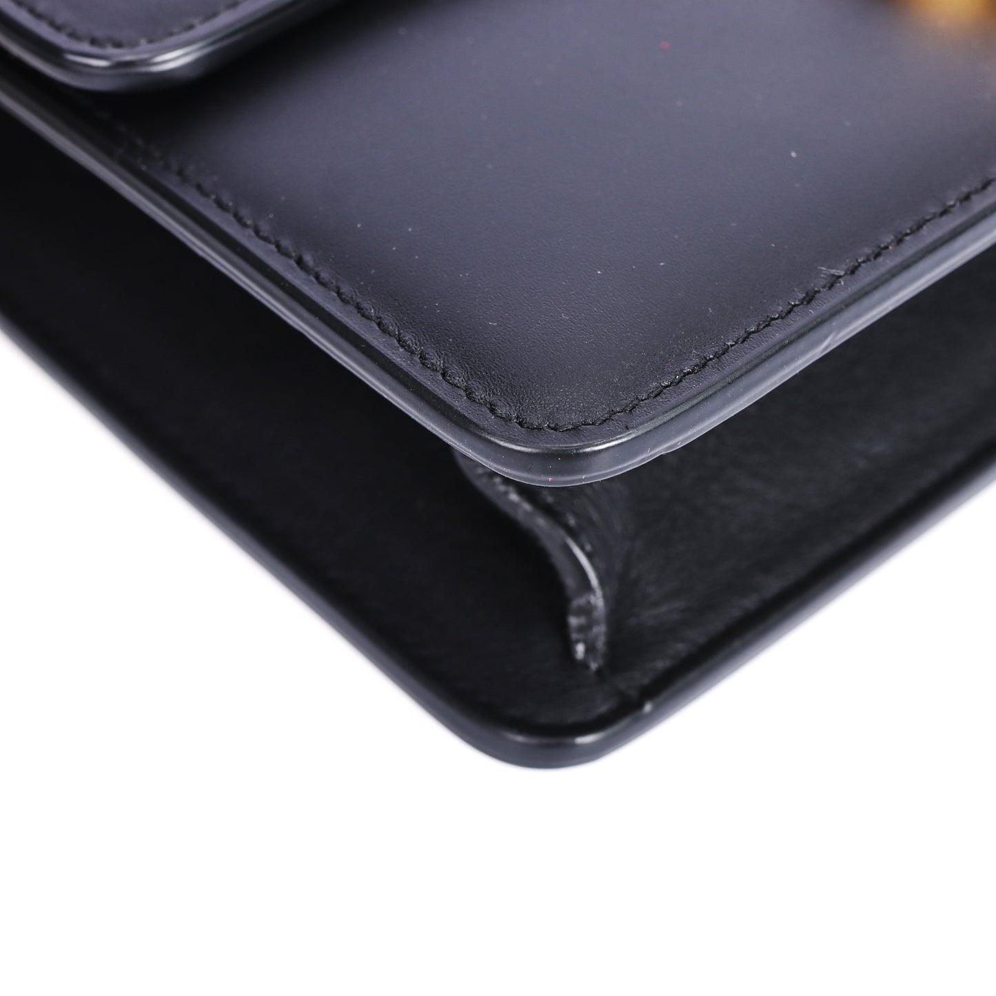 Pre-Owned Dior 30 Montaigne Black Calfskin Shoulder Bag 66690010