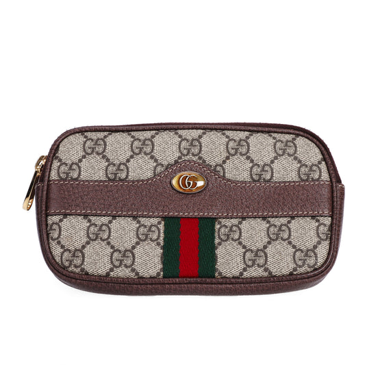 Pre-Owned Gucci Ophidia GG Brown Coated Canvas Belt Bag 66709062