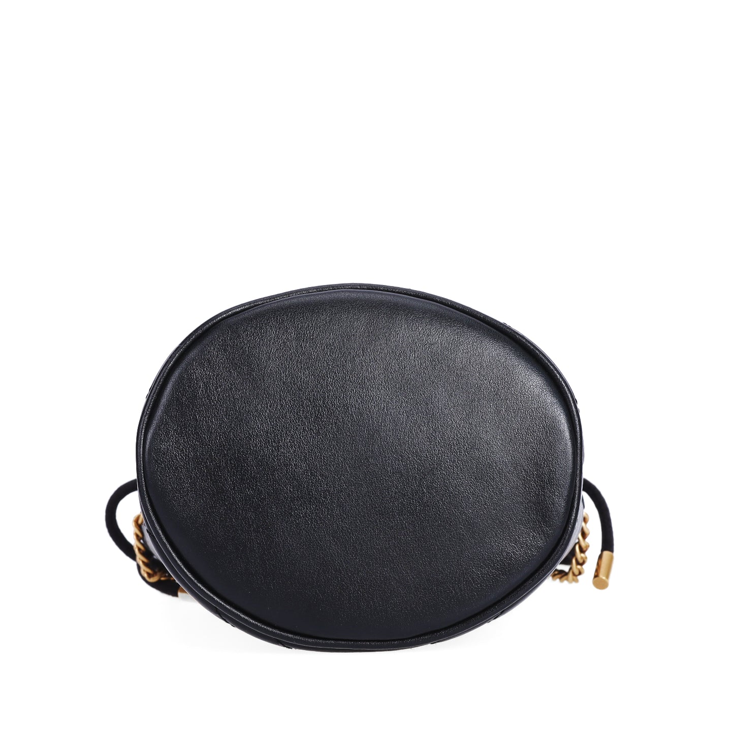 Pre-Owned Gucci GG Marmont Bucket Black Calfskin Shoulder Bag 67685325