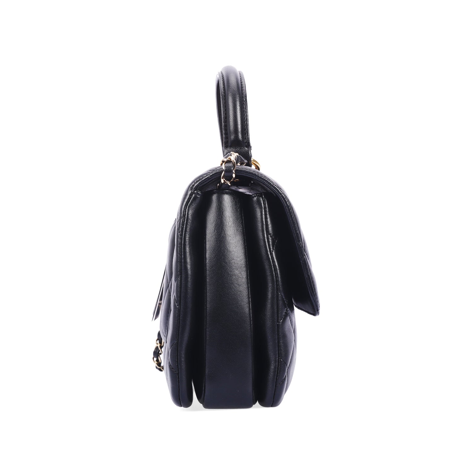 Pre-Owned Chanel  Trendy CC  Black Calfskin Crossbody Bag 68207881