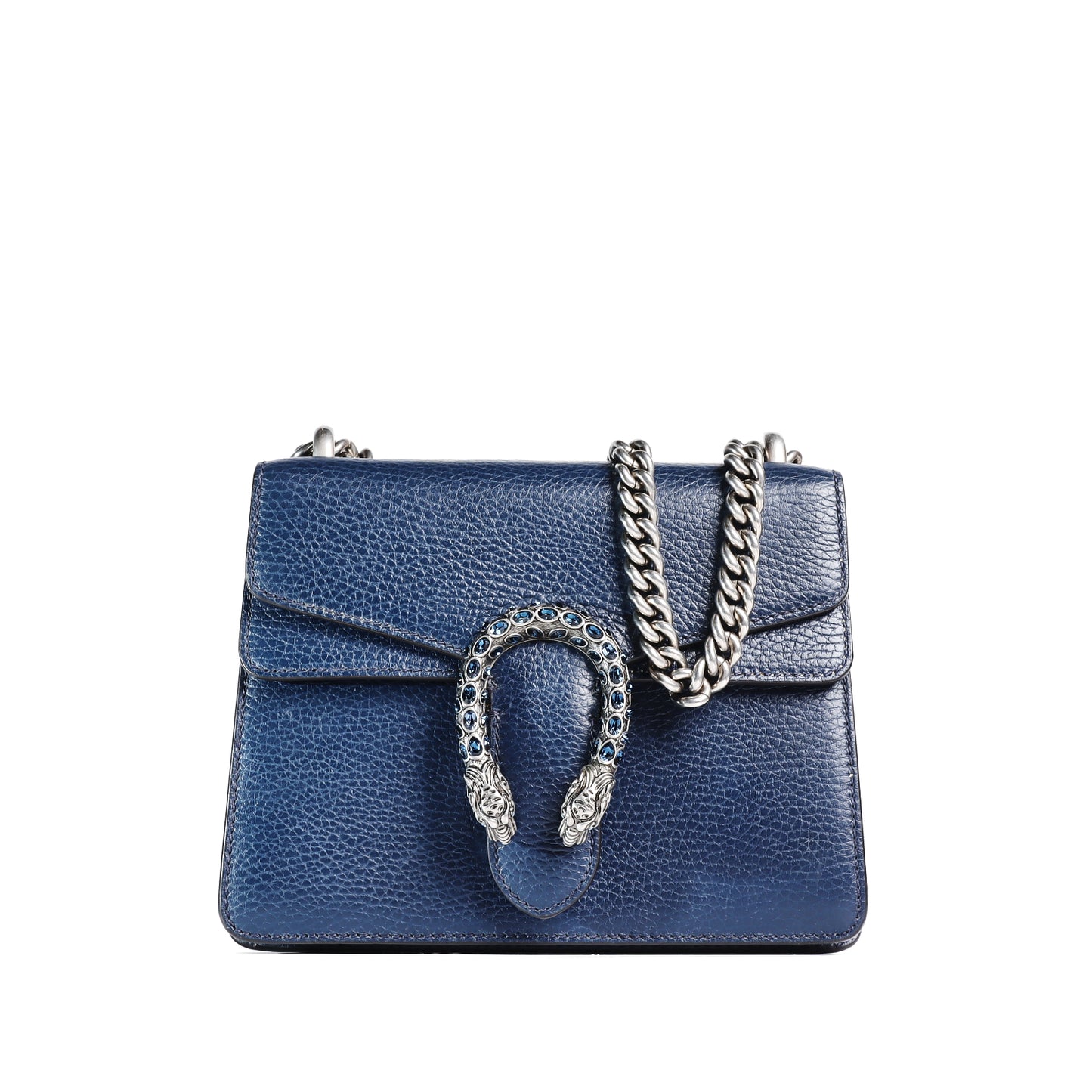 Pre-Owned Gucci Dionysus Blue Calfskin Crossbody Bag 68597206