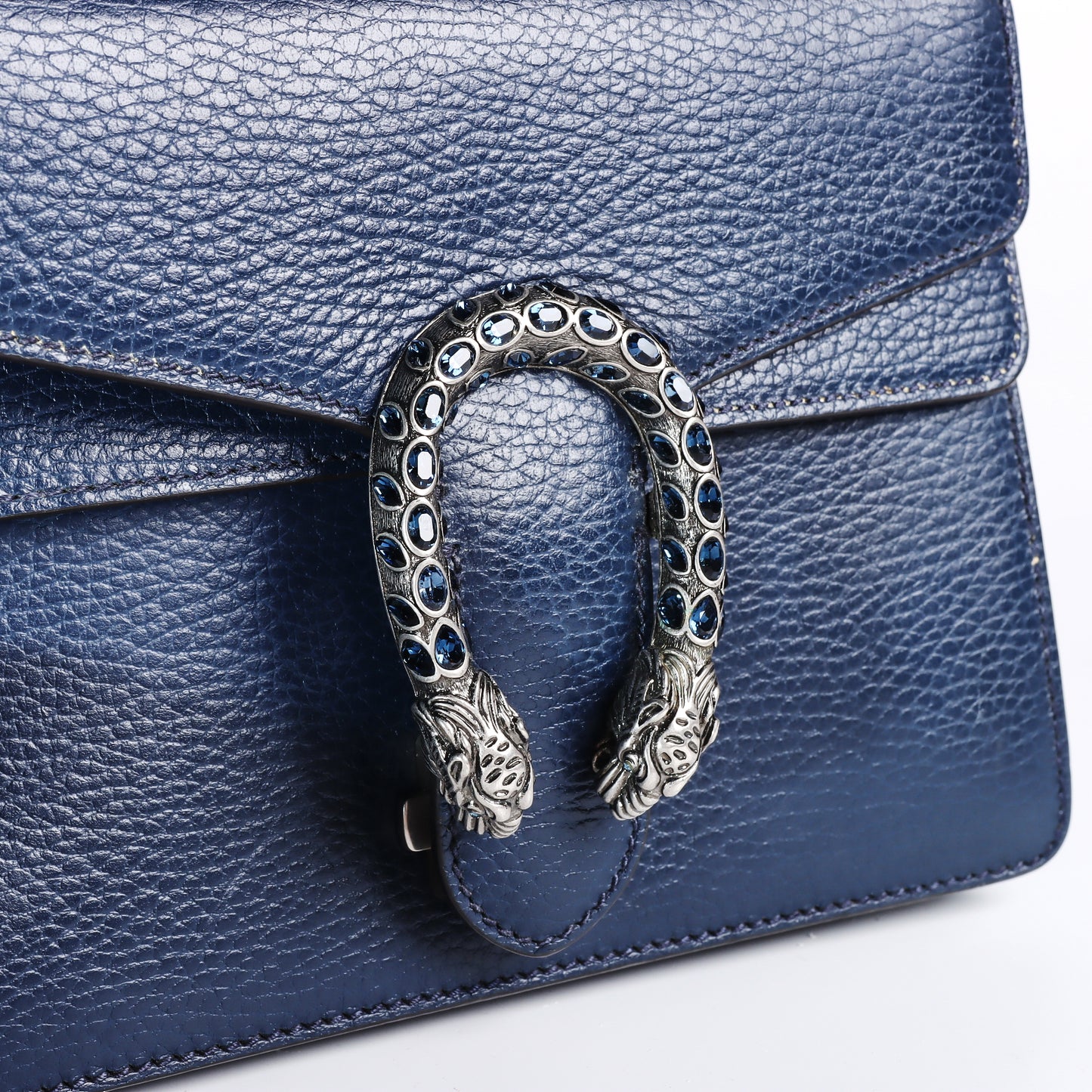 Pre-Owned Gucci Dionysus Blue Calfskin Crossbody Bag 68597206