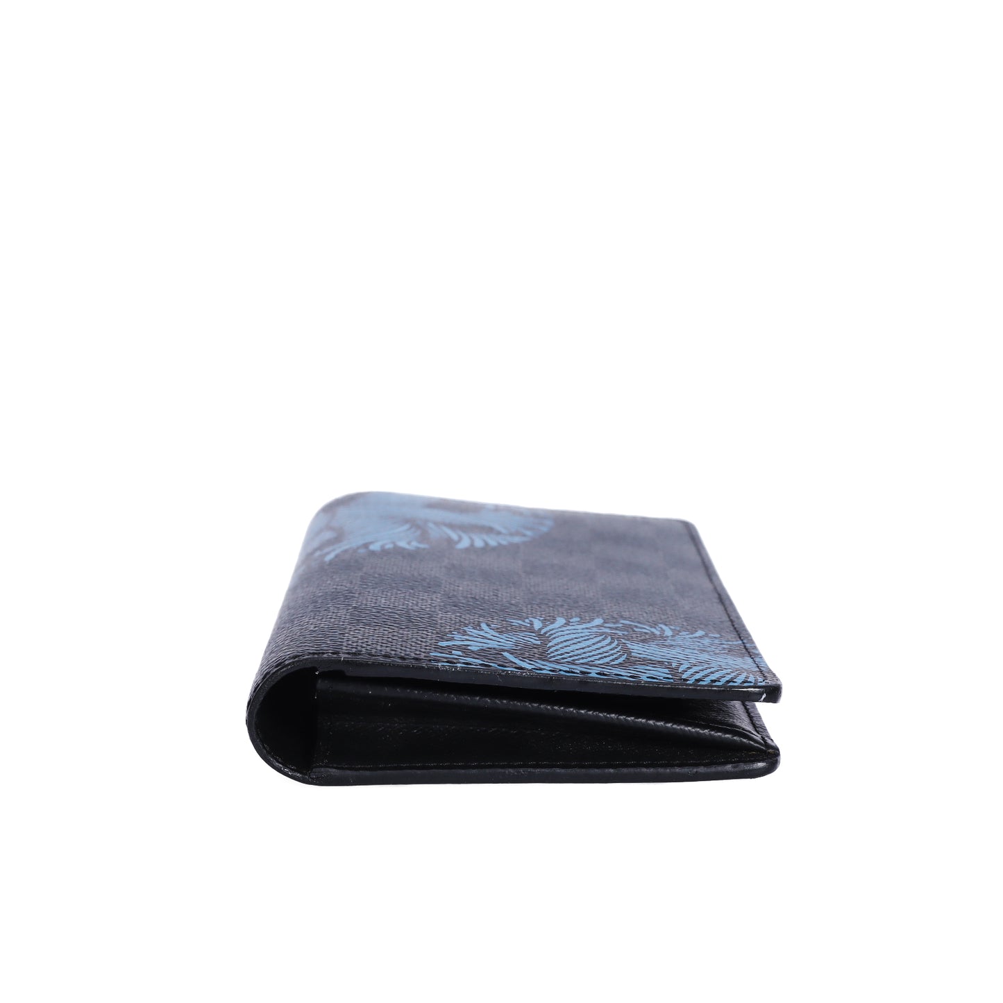 Pre-Owned Louis Vuitton Damier Graphite Blue Coated Canvas Long Wallet 69263762