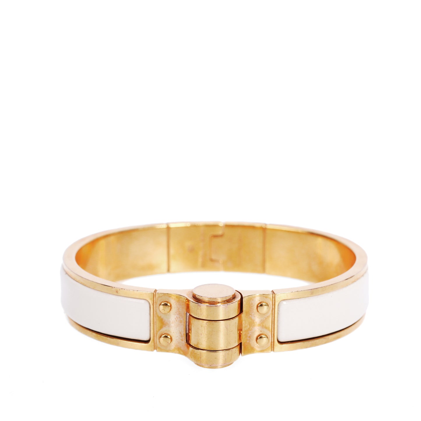 Pre-Owned Hermès Hinged Gold-Tone Bracelet 69268320