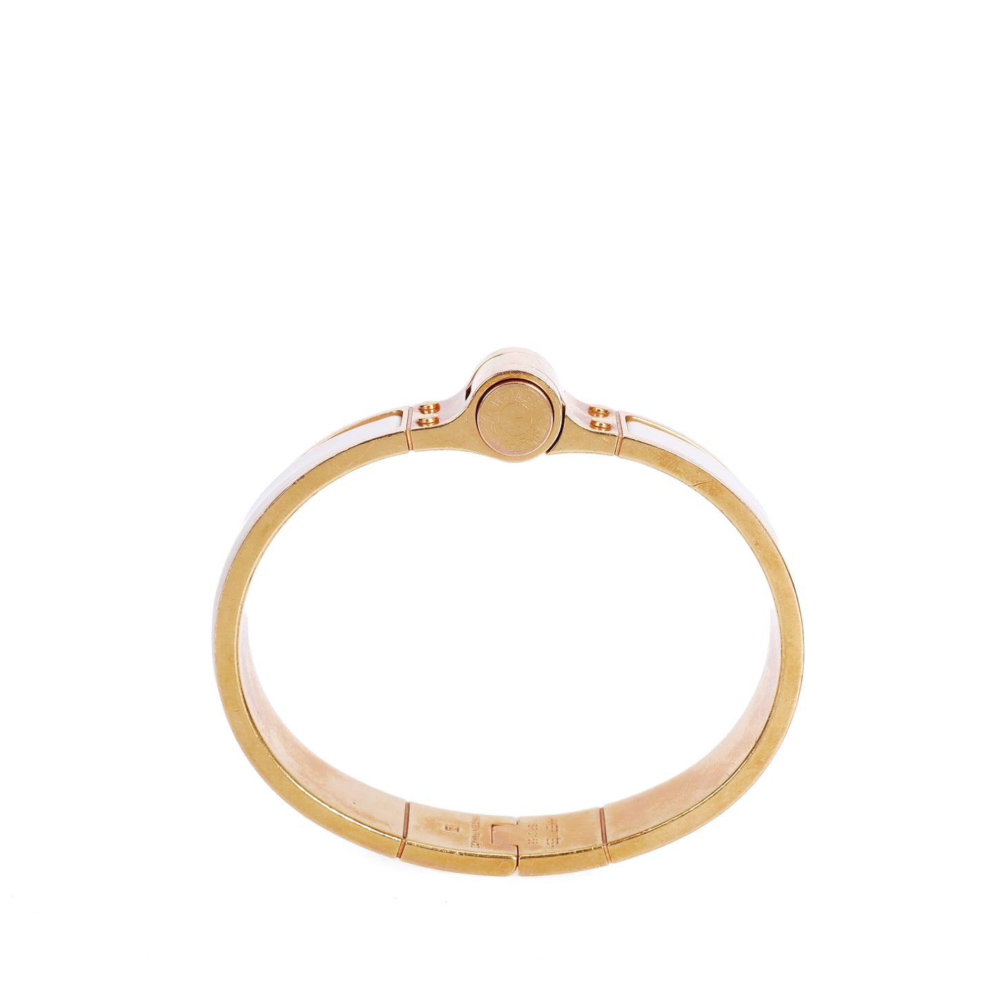 Pre-Owned Hermès Hinged Gold-Tone Bracelet 69268320