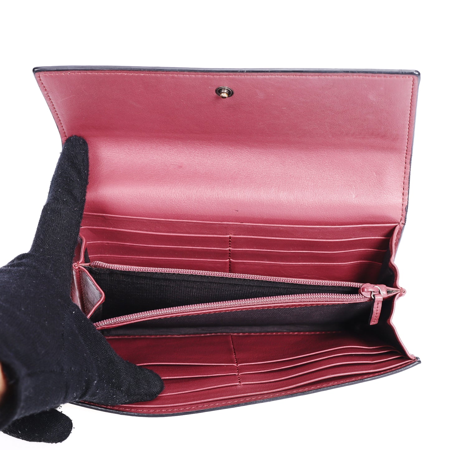 Pre-Owned Gucci Blooms GG Supreme Beige Coated Canvas Long Wallet 69396688