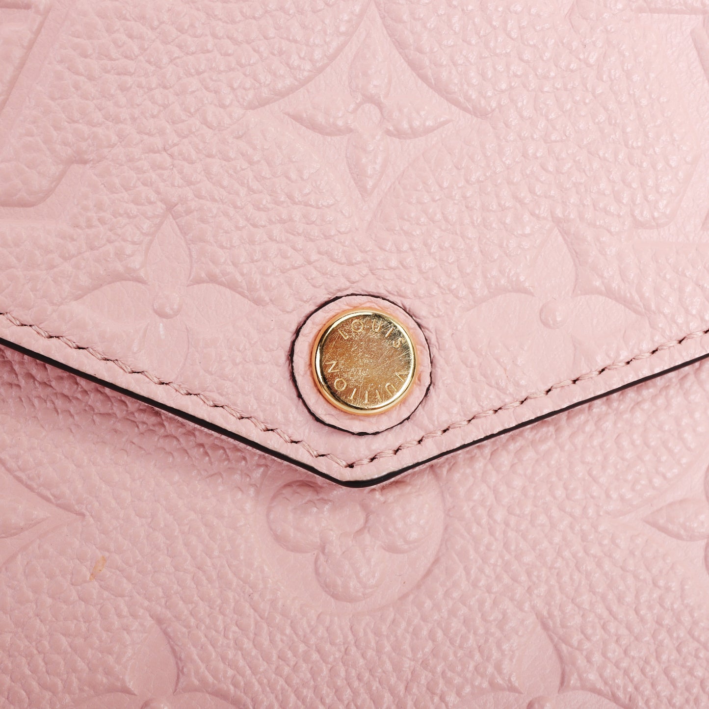 Pre-Owned Louis Vuitton Pochette Félicie Pink Empreinte Calfskin Wallet on Chain 69488887