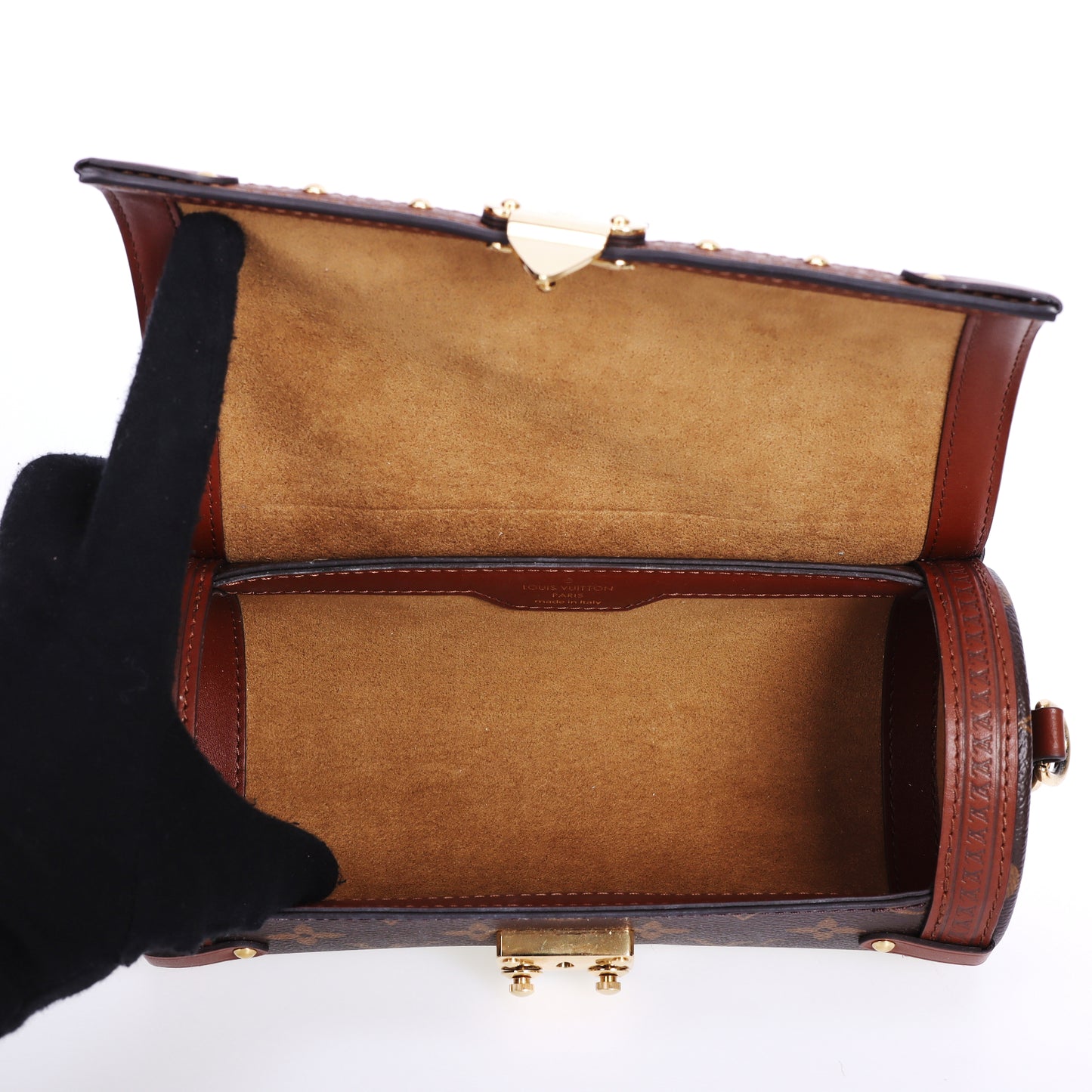 Pre-Owned Louis Vuitton Papillon Trunk Brown Coated Canvas Crossbody Bag 69718696 L