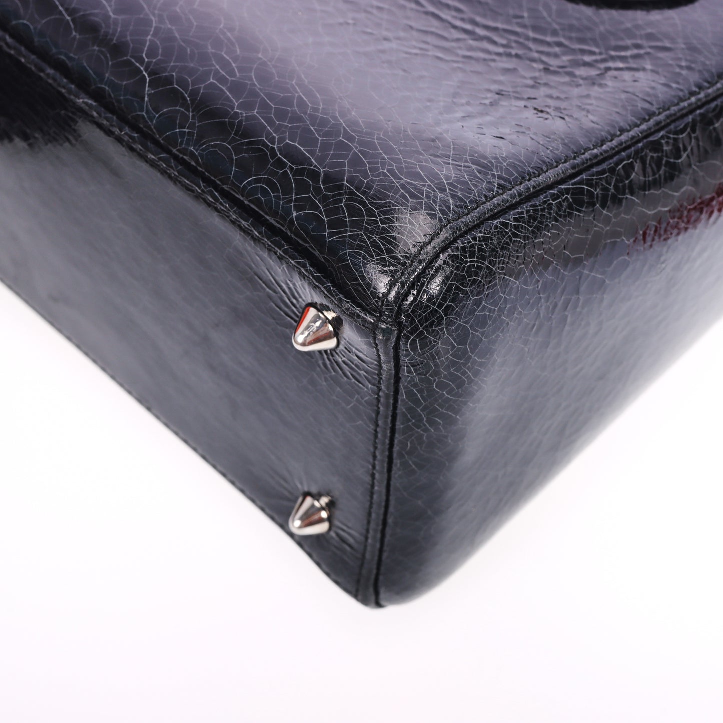 Pre-Owned Dior Lady Dior Medium Size Black Calfskin Shoulder Bag 71832803 C