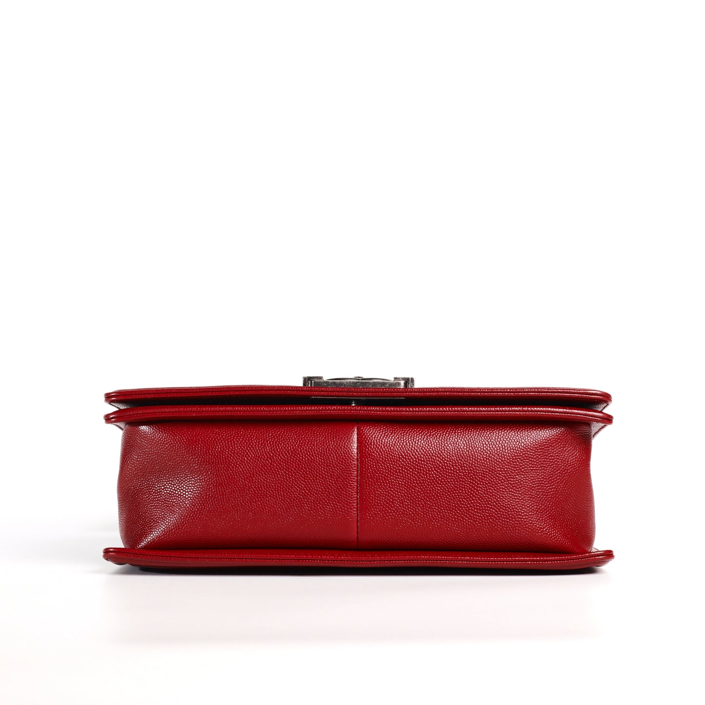 Pre-owned CHANEL calfskin Crossbody Bags Leboy chain shoulder bag red leather 73730134