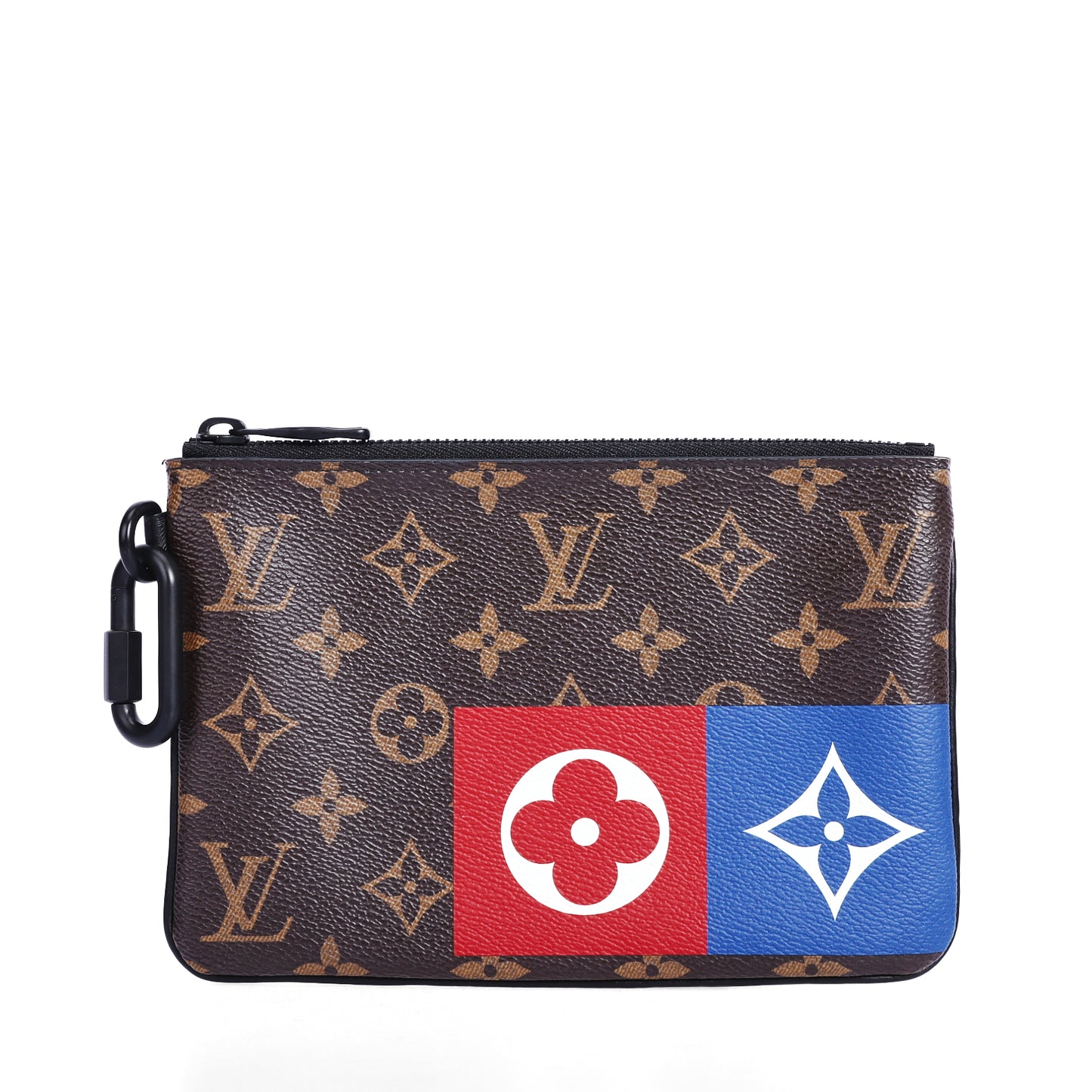 Pre-Owned Louis Vuitton POCHETTE VOYAGE Brown Monogram Coated Canvas Clutch 74695326